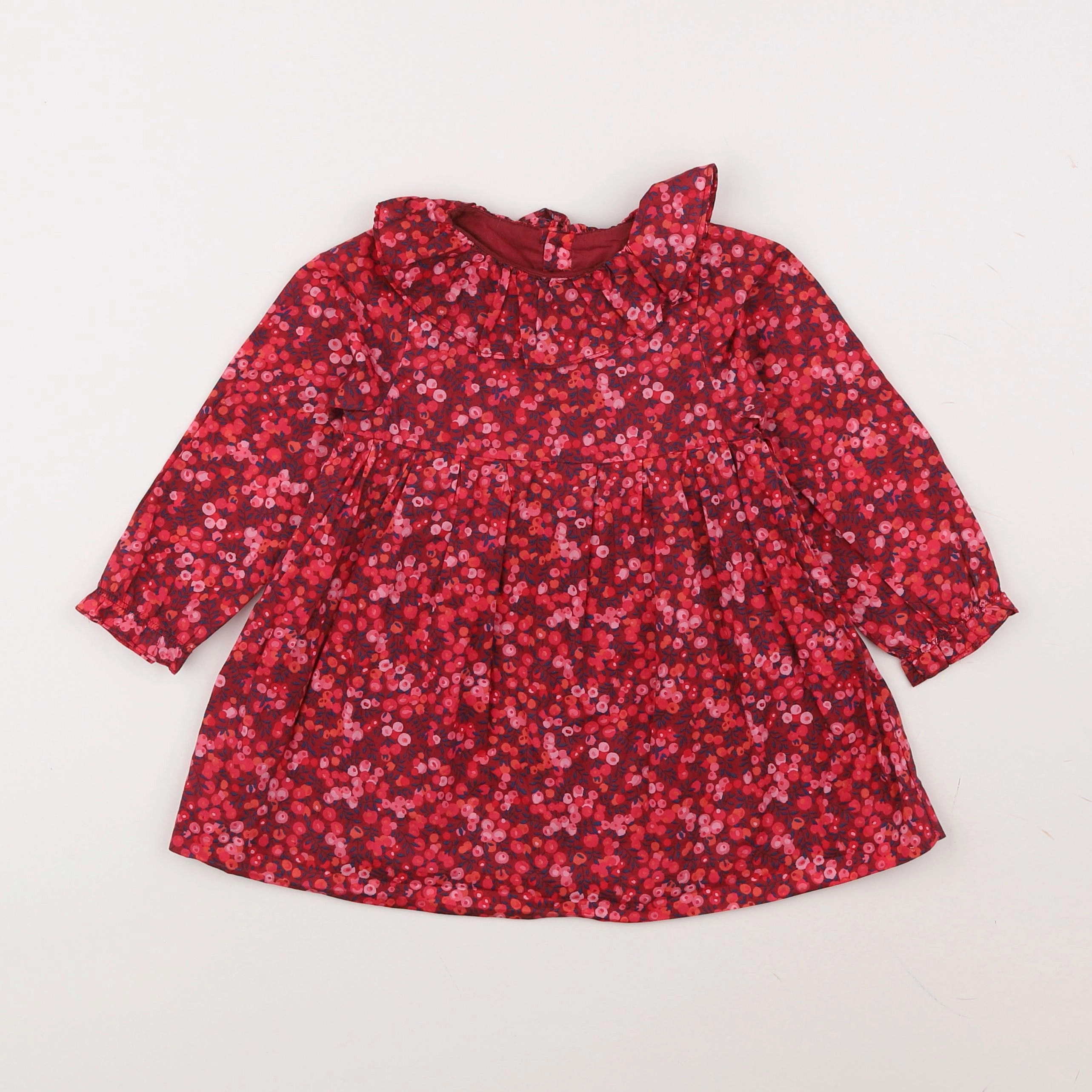 Jacadi - robe liberty rouge - 18 mois