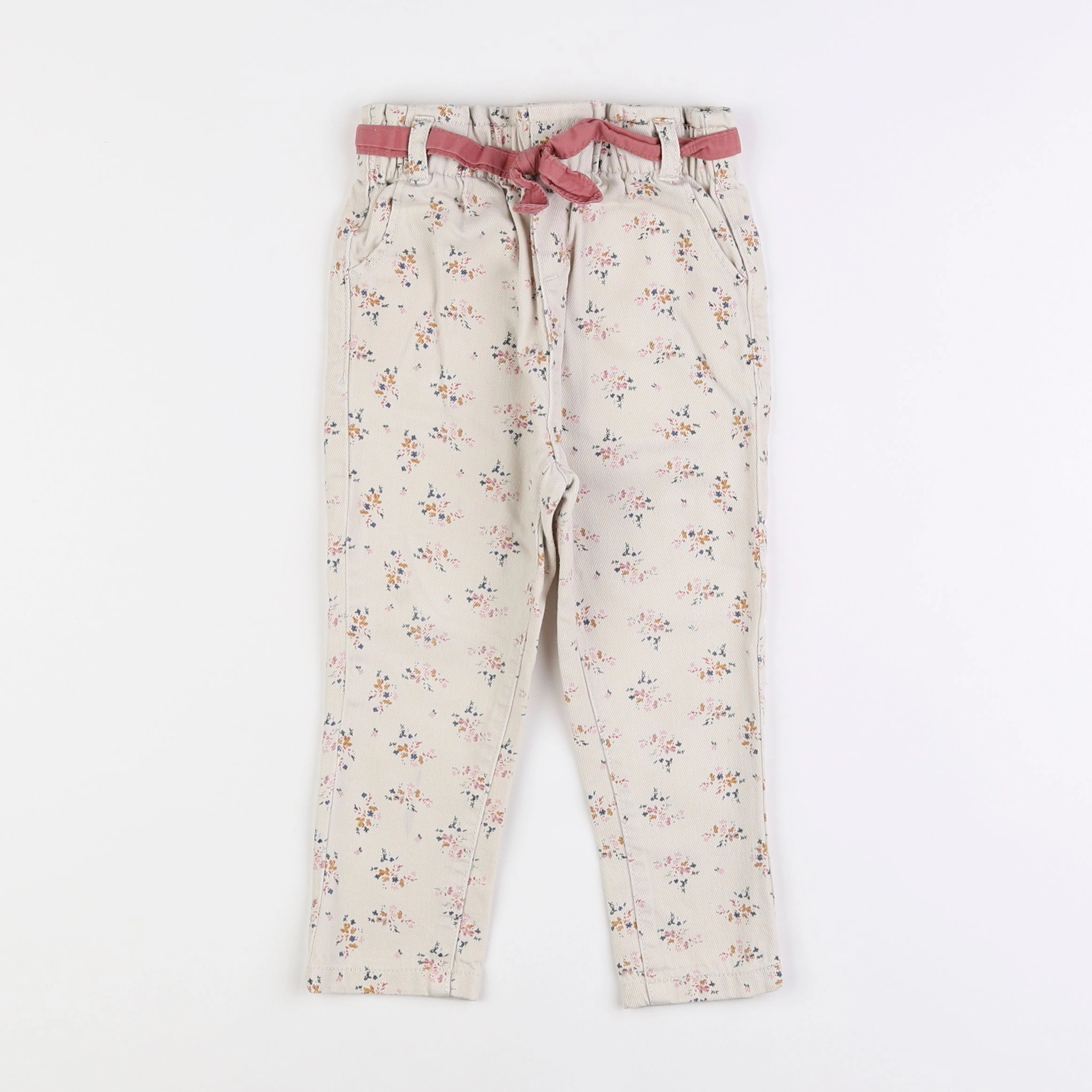 Vertbaudet - jean beige - 2 ans