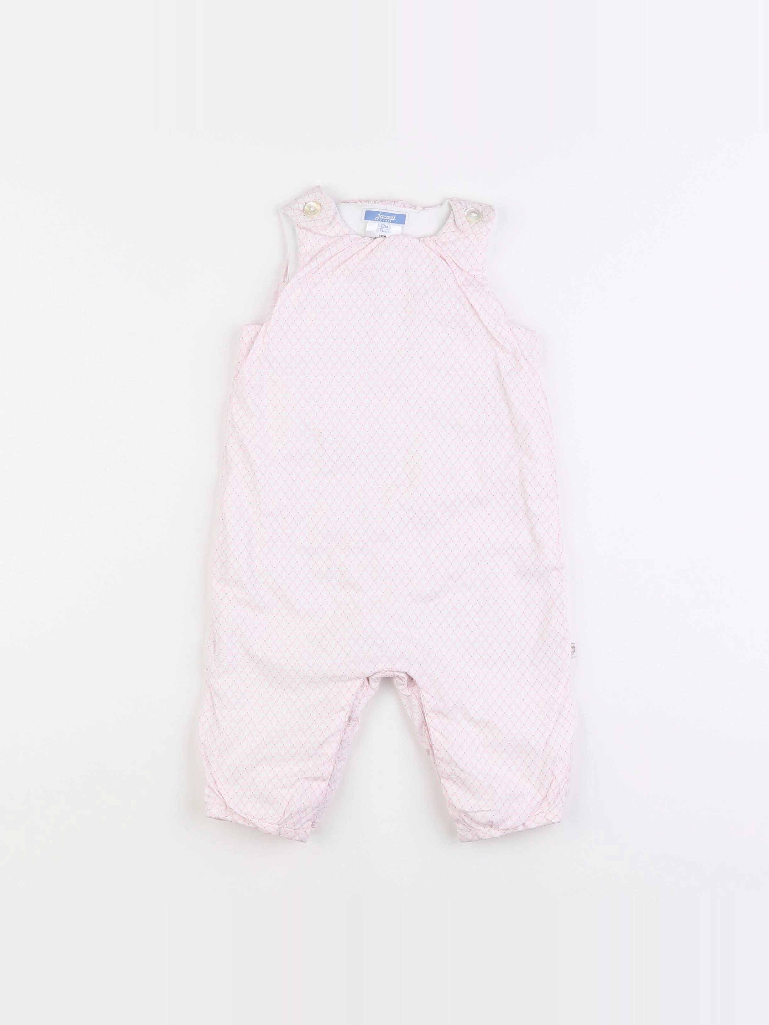 Jacadi - combinaison rose - 12 mois