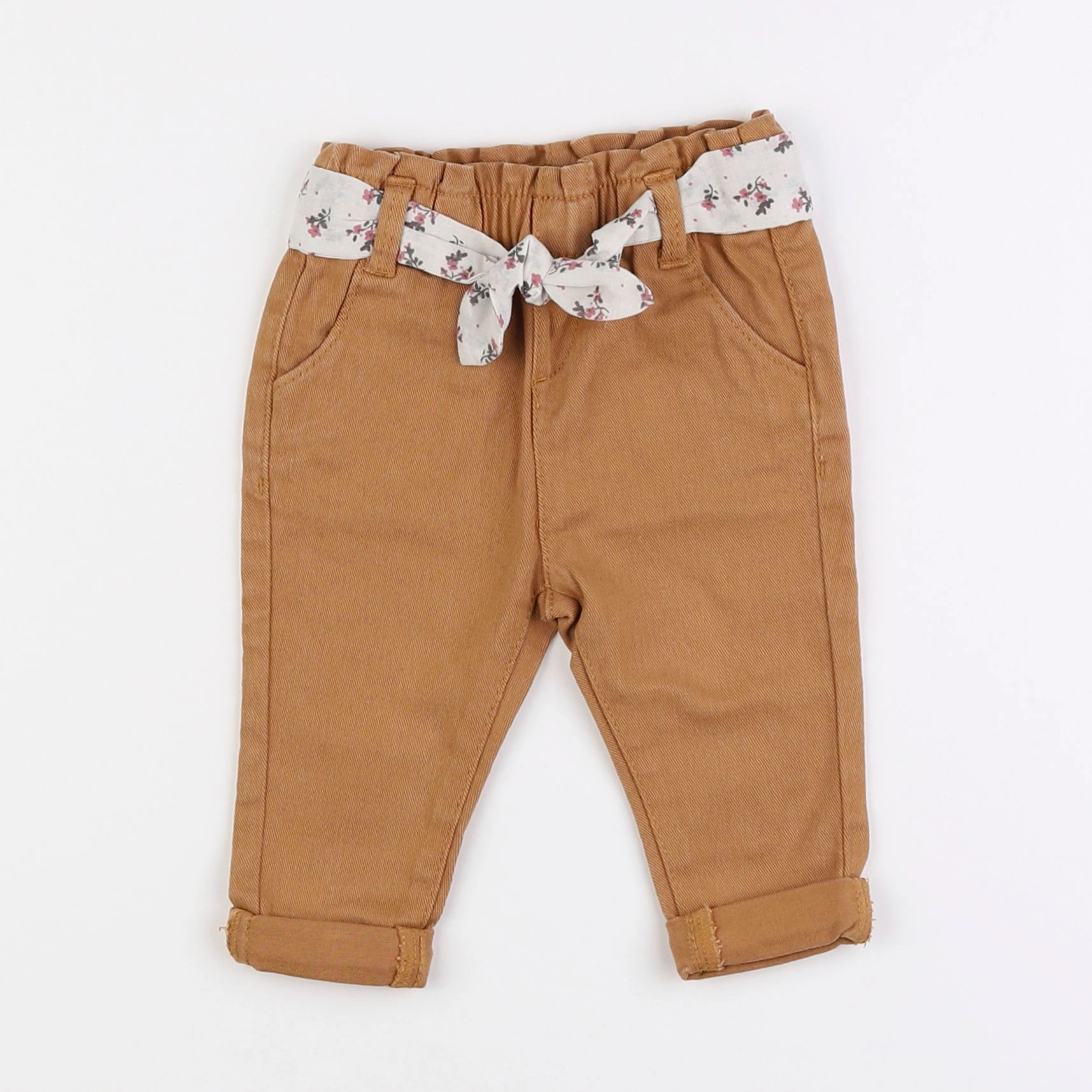 Vertbaudet - jean marron - 9 mois