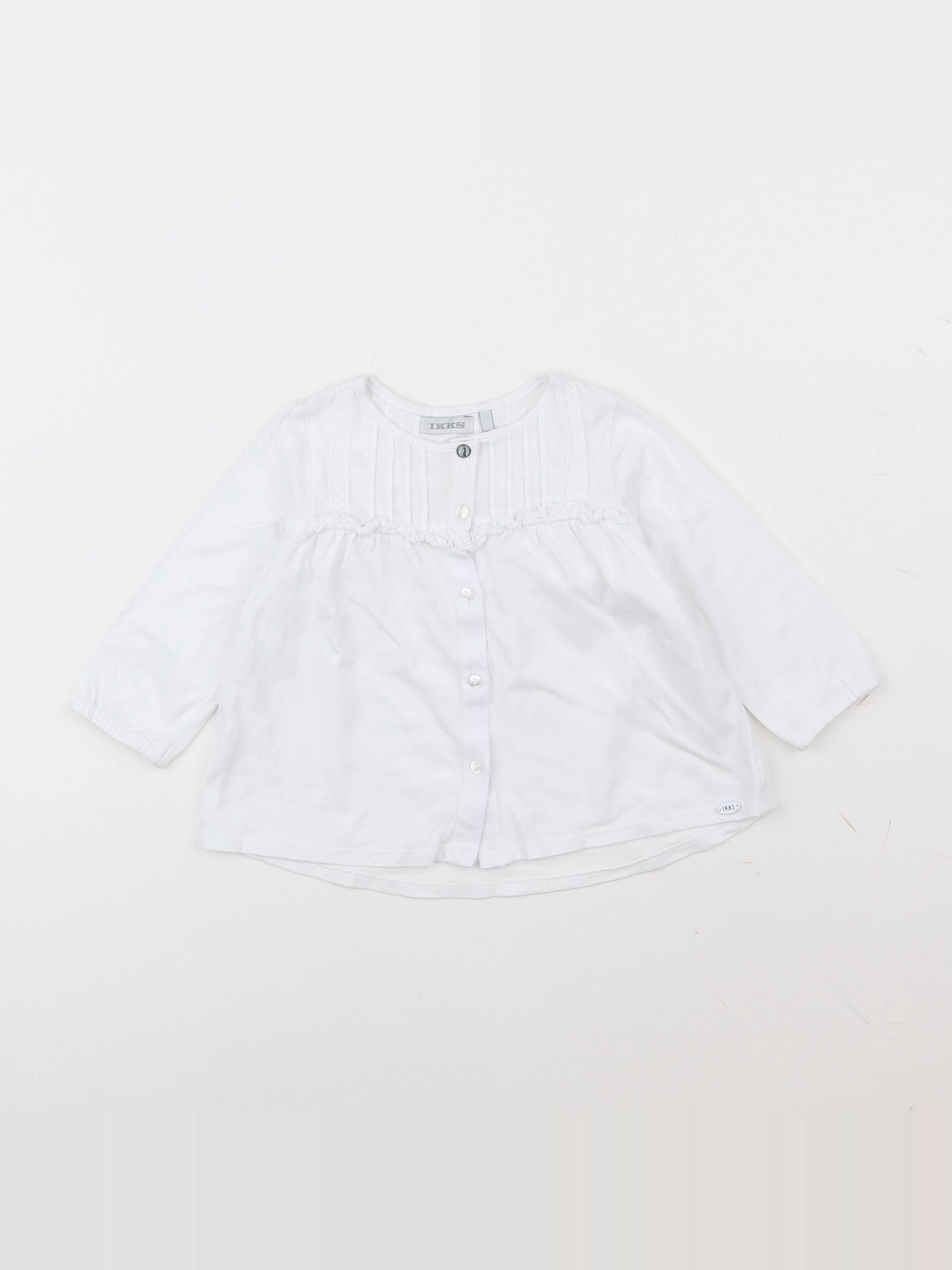 IKKS - blouse blanc - 12 mois