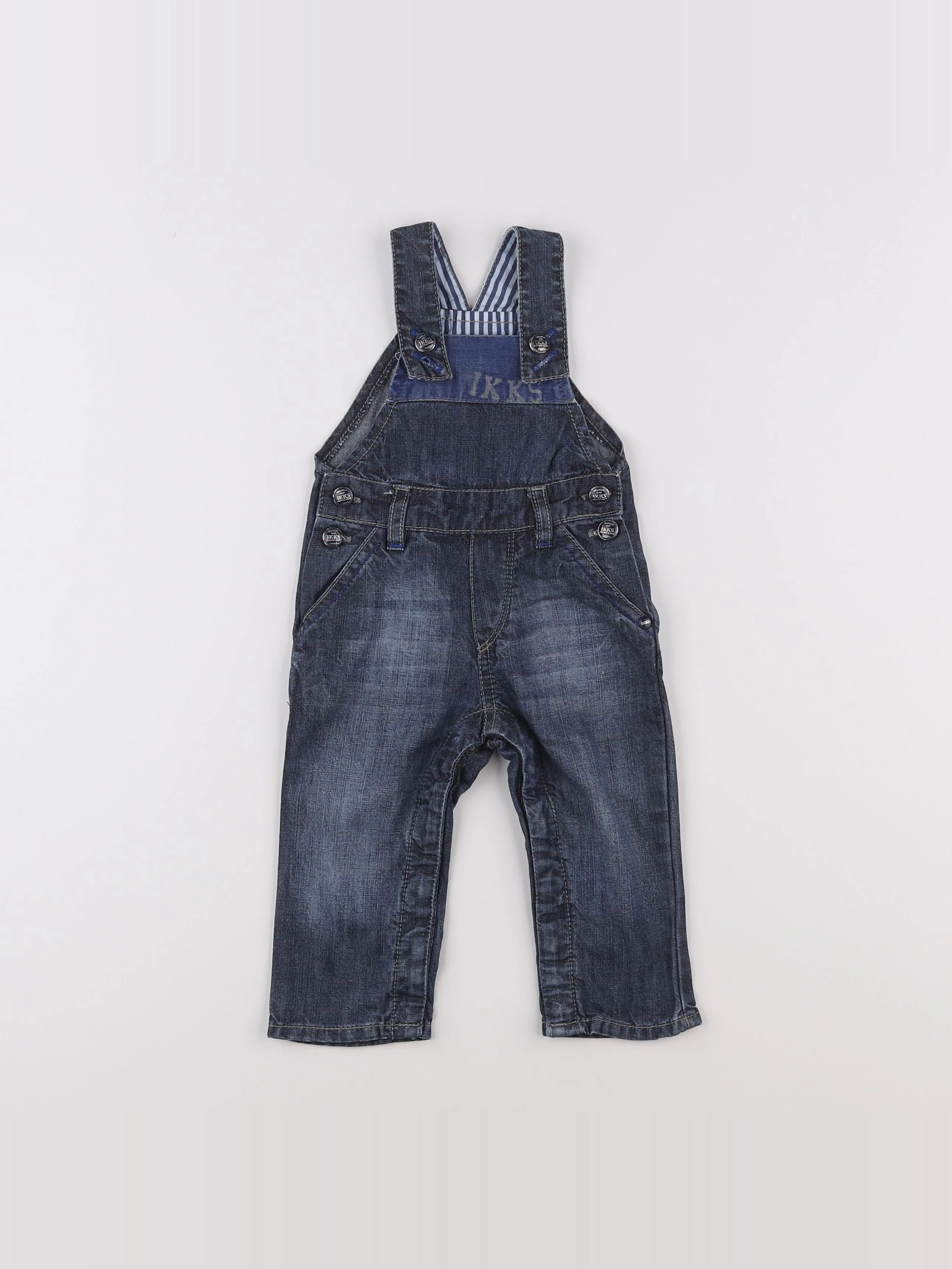 IKKS - salopette bleu - 6/9 mois