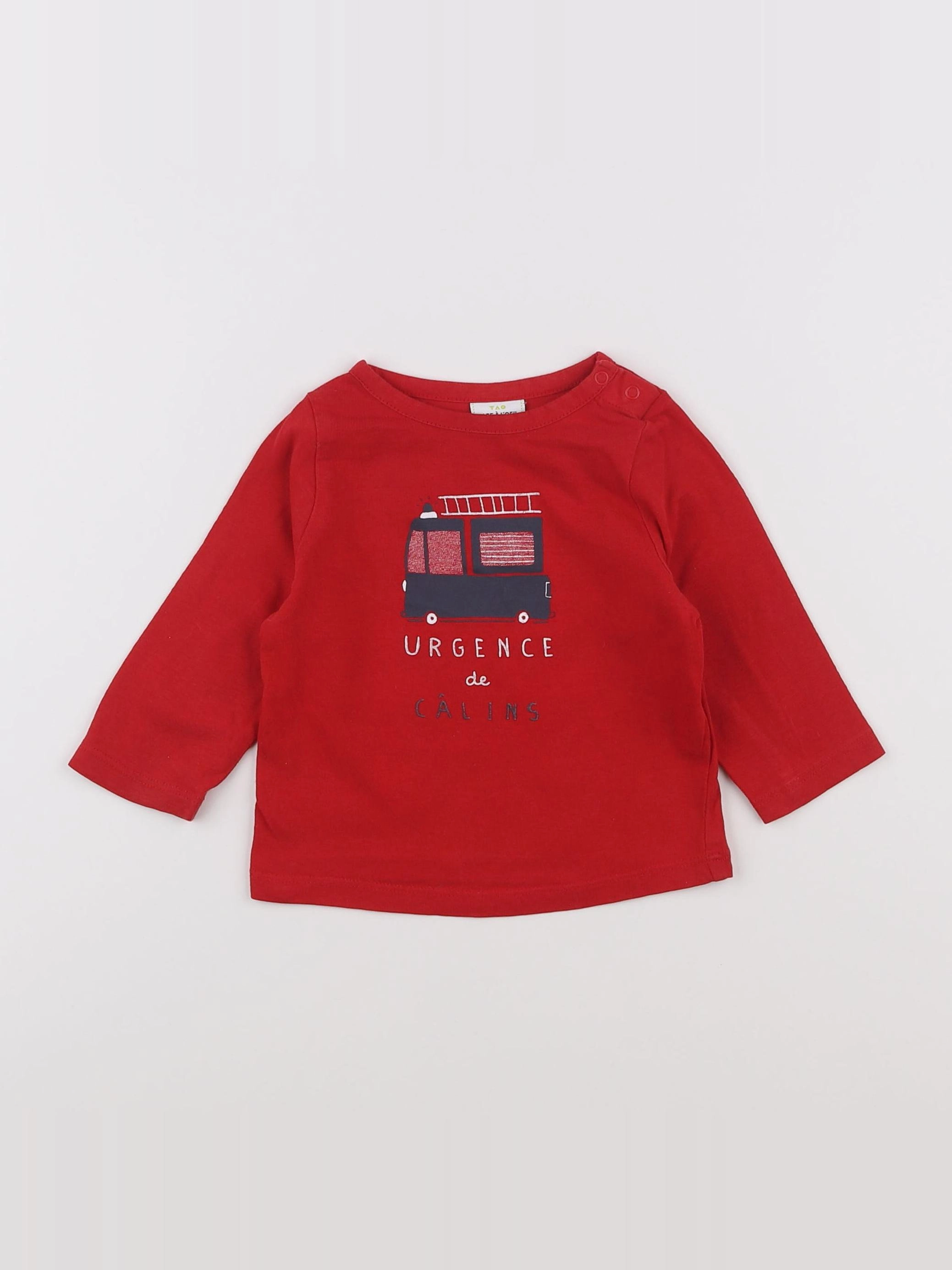 Tape à l'oeil - tee-shirt rouge - 9 mois