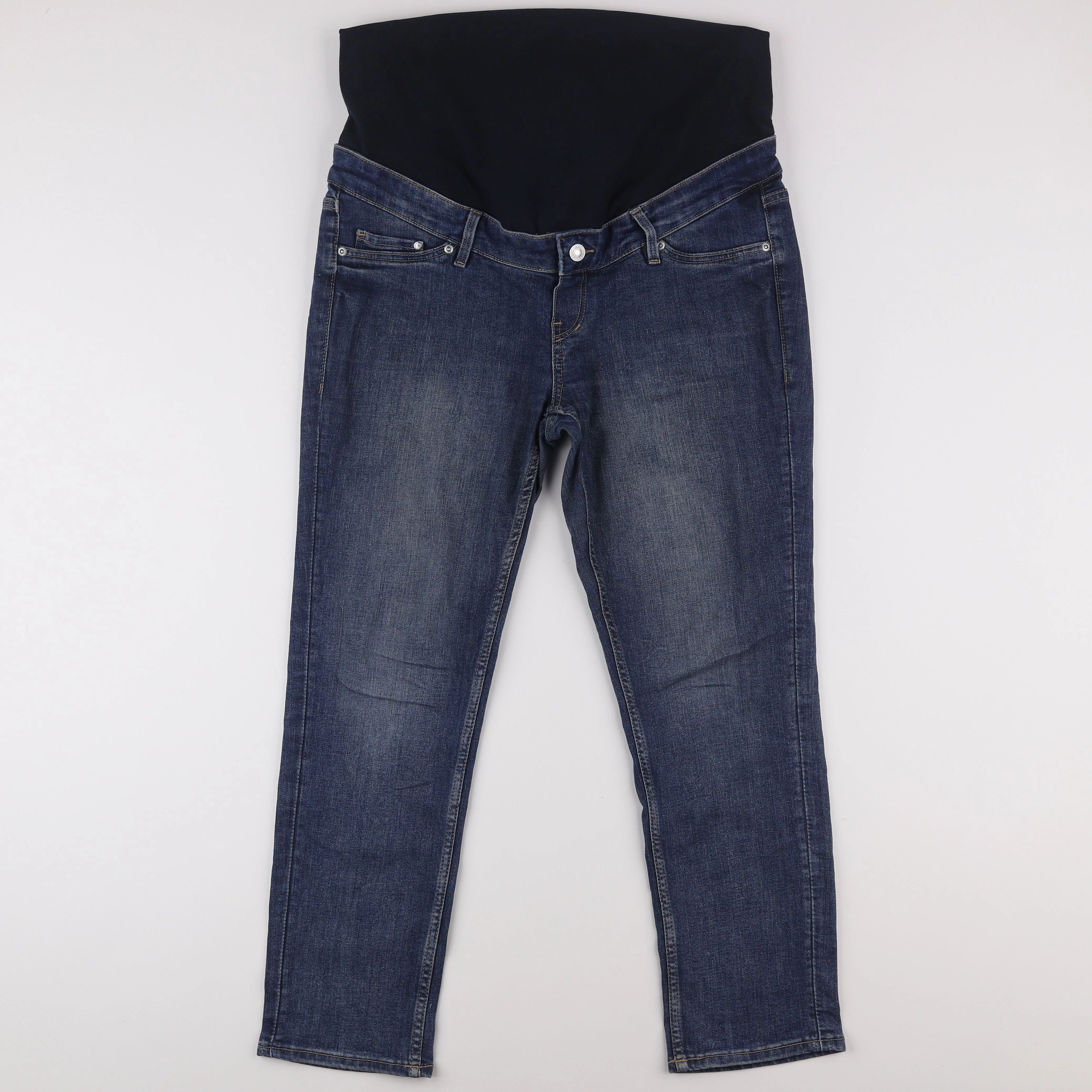 H&M - jean grossesse bleu - 44