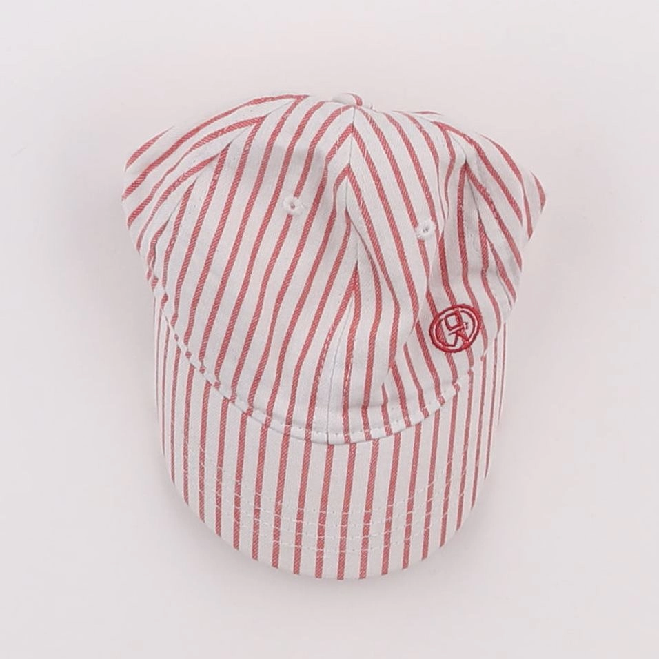 Okaidi - casquette blanc, rouge - 3/4 ans