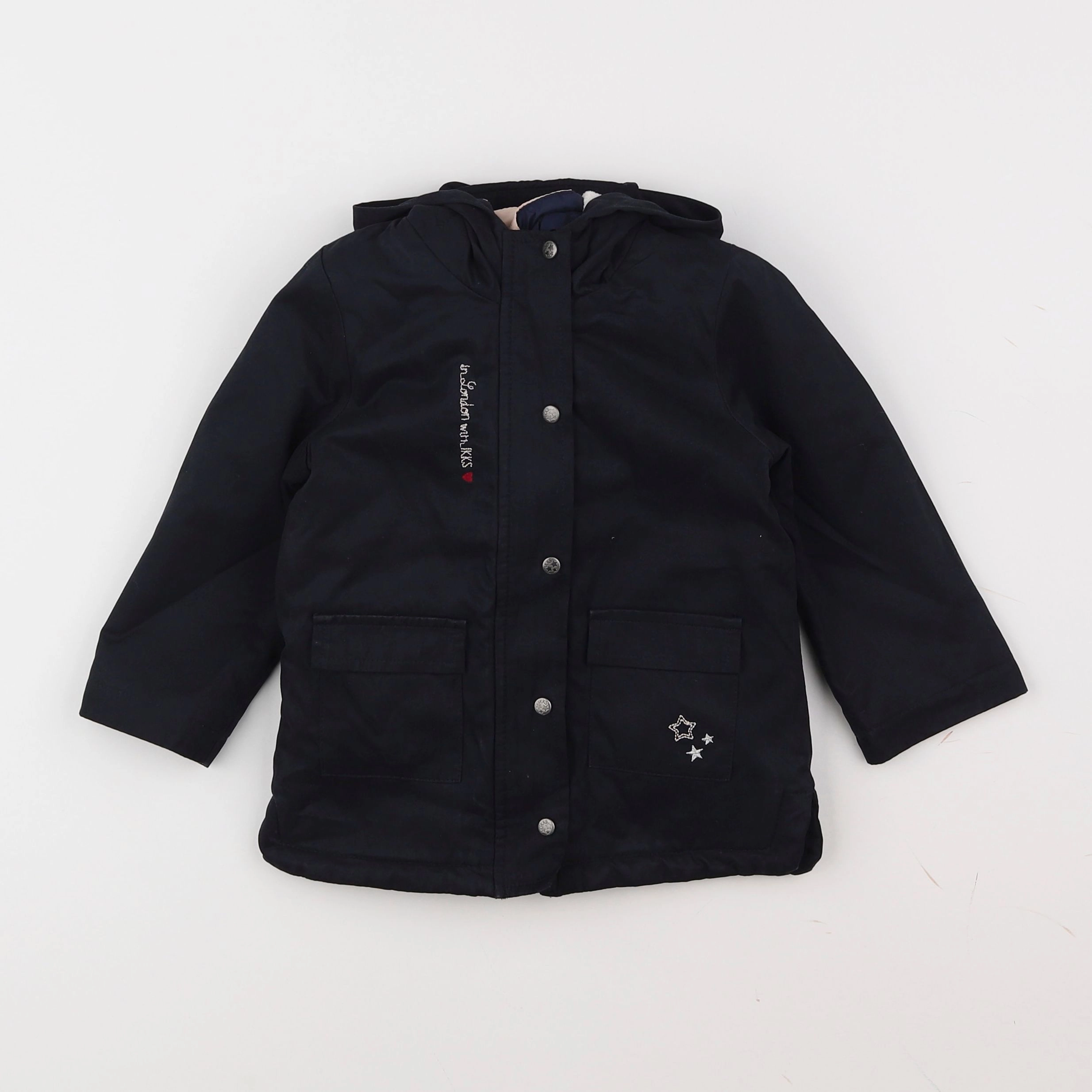 IKKS - manteau doublure amovible noir - 18 mois