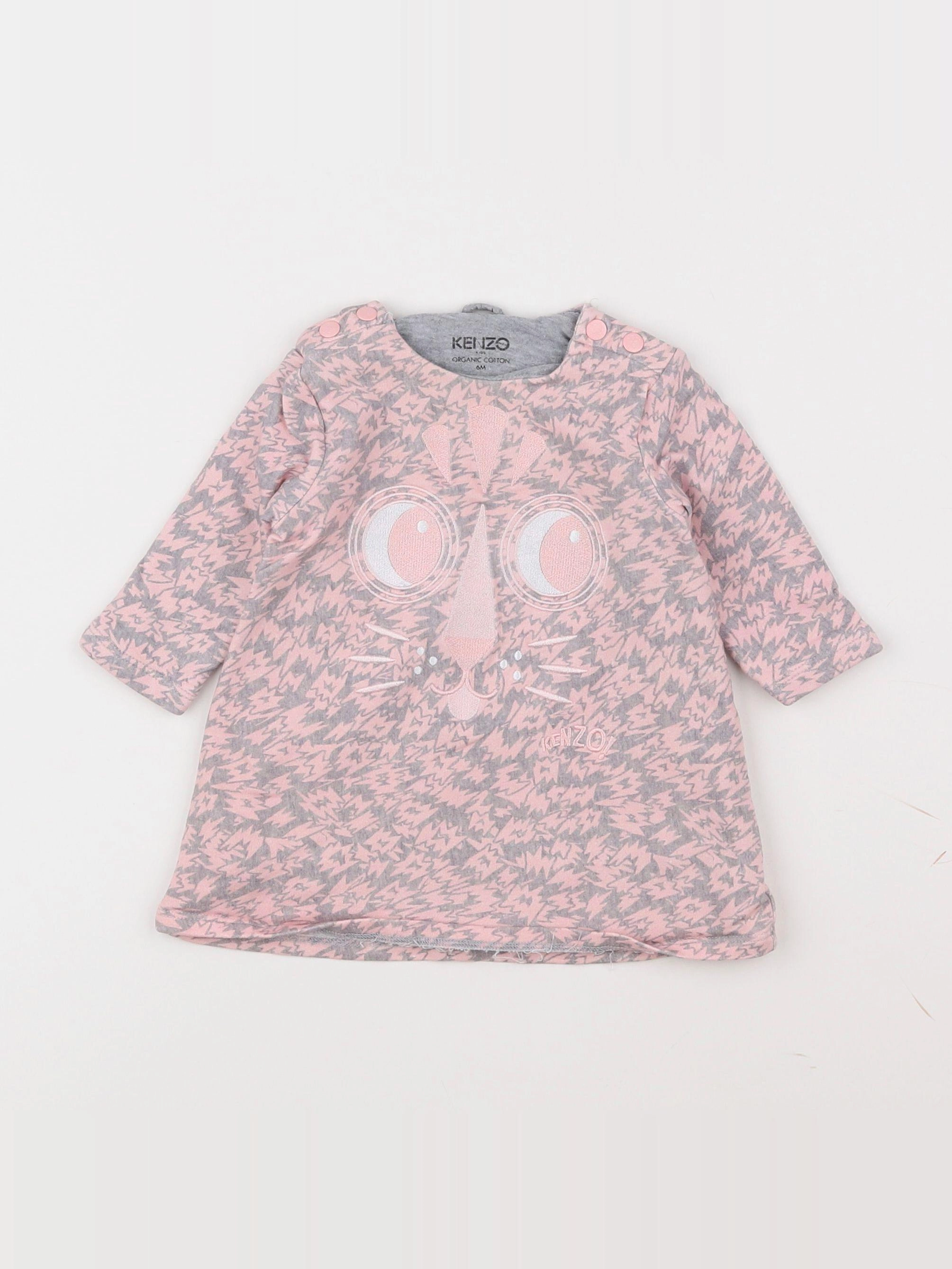 Kenzo - robe rose - 6 mois