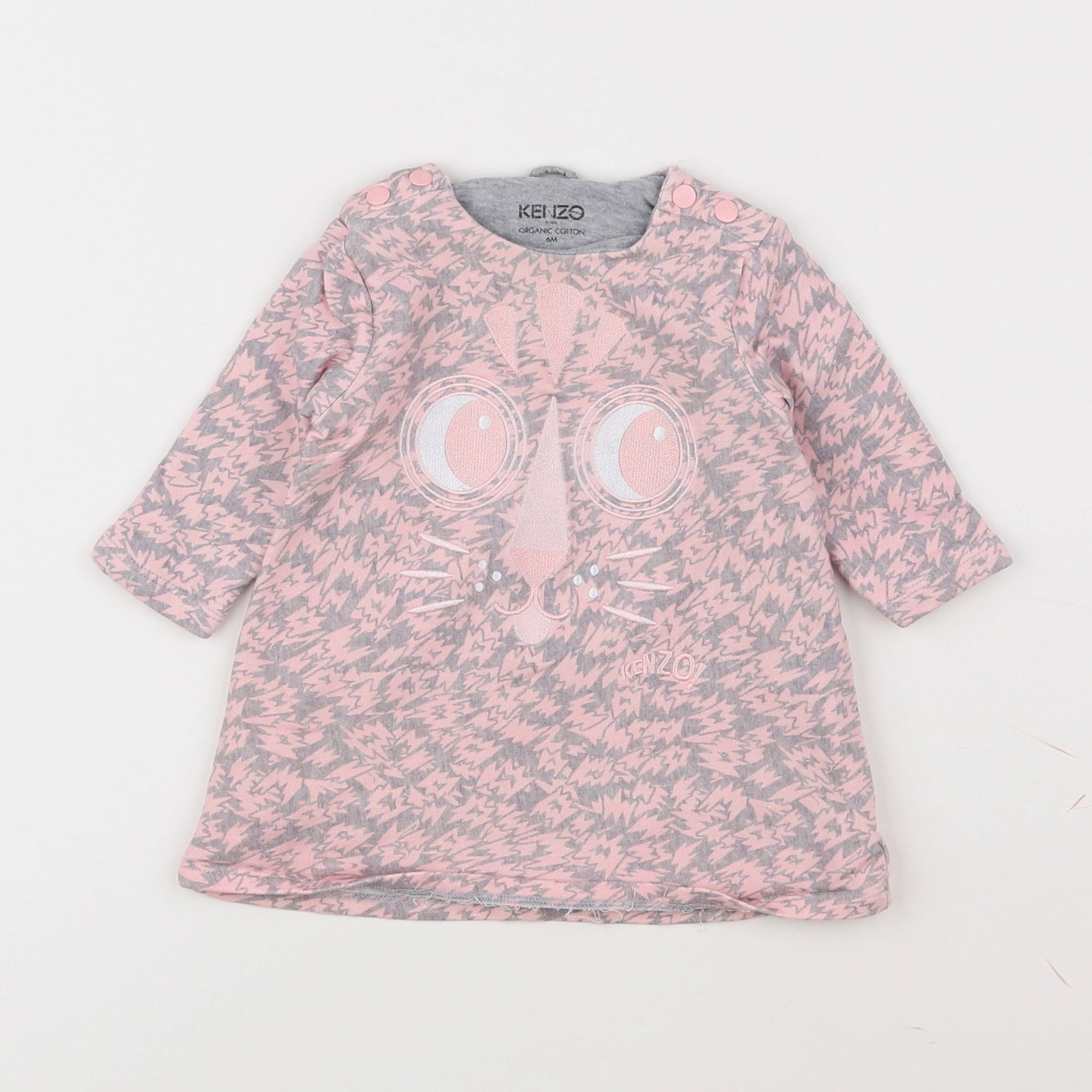 Kenzo - robe rose - 6 mois