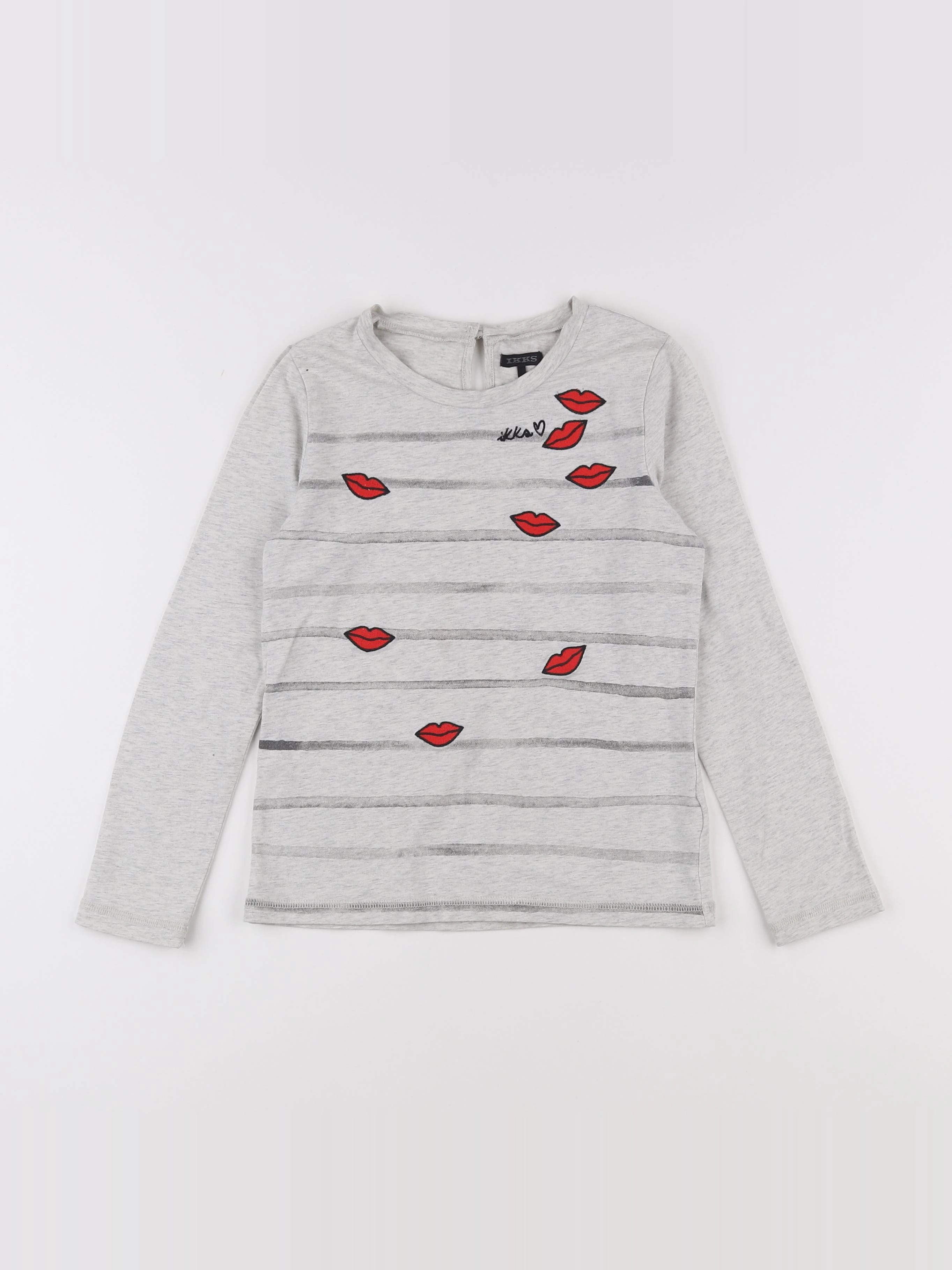 IKKS - tee-shirt gris - 8 ans