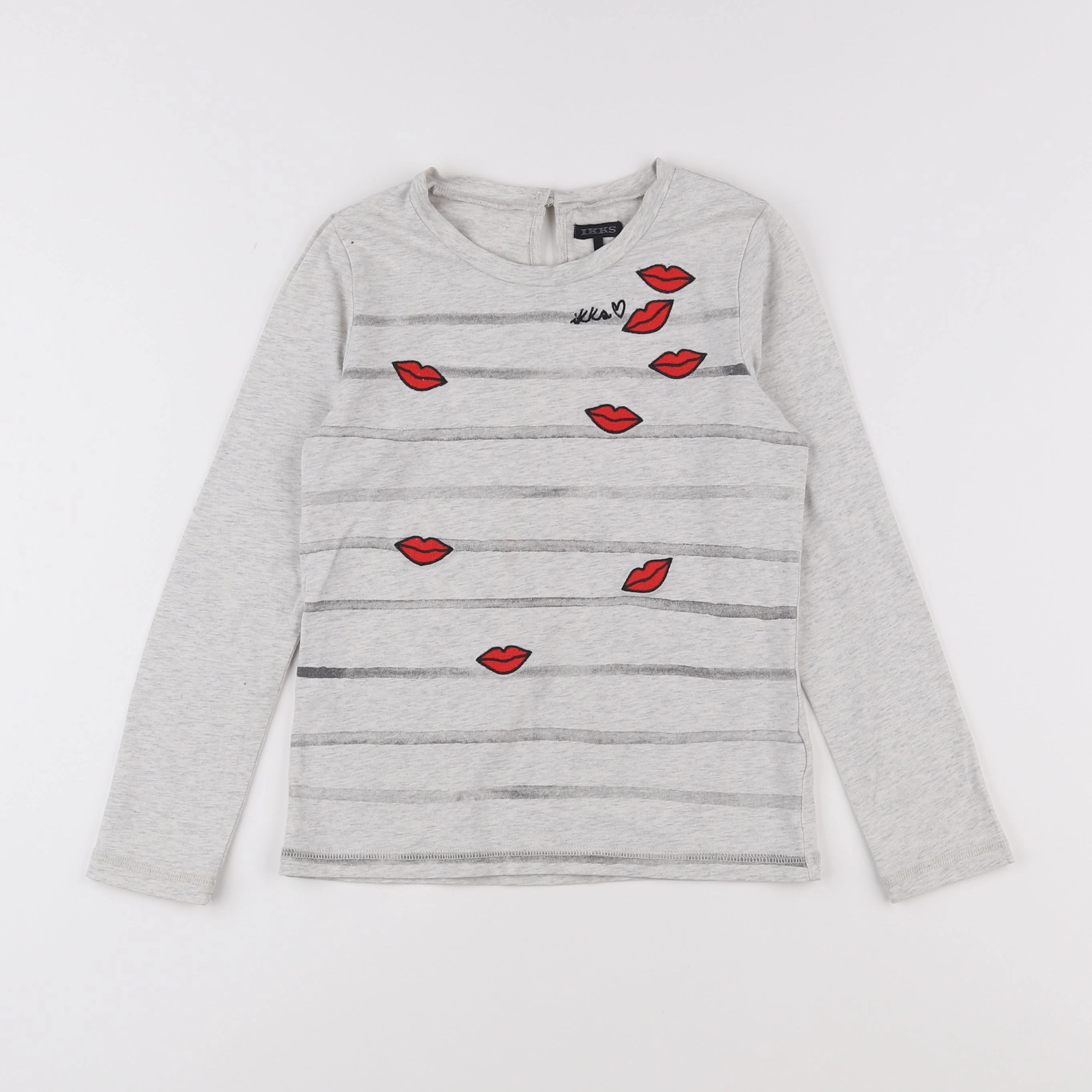 IKKS - tee-shirt gris - 8 ans