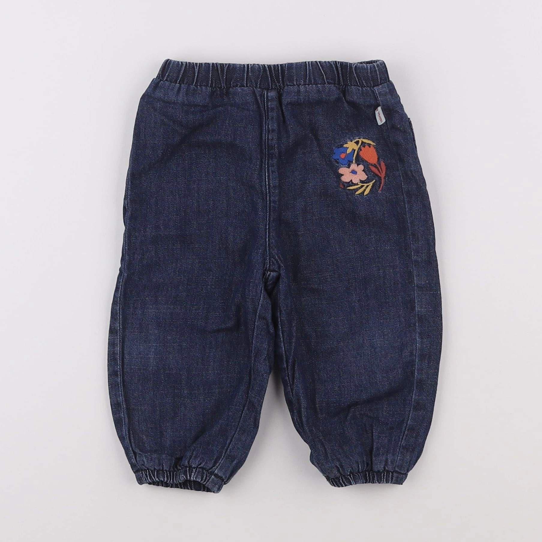 Catimini - pantalon doublé bleu - 12 mois