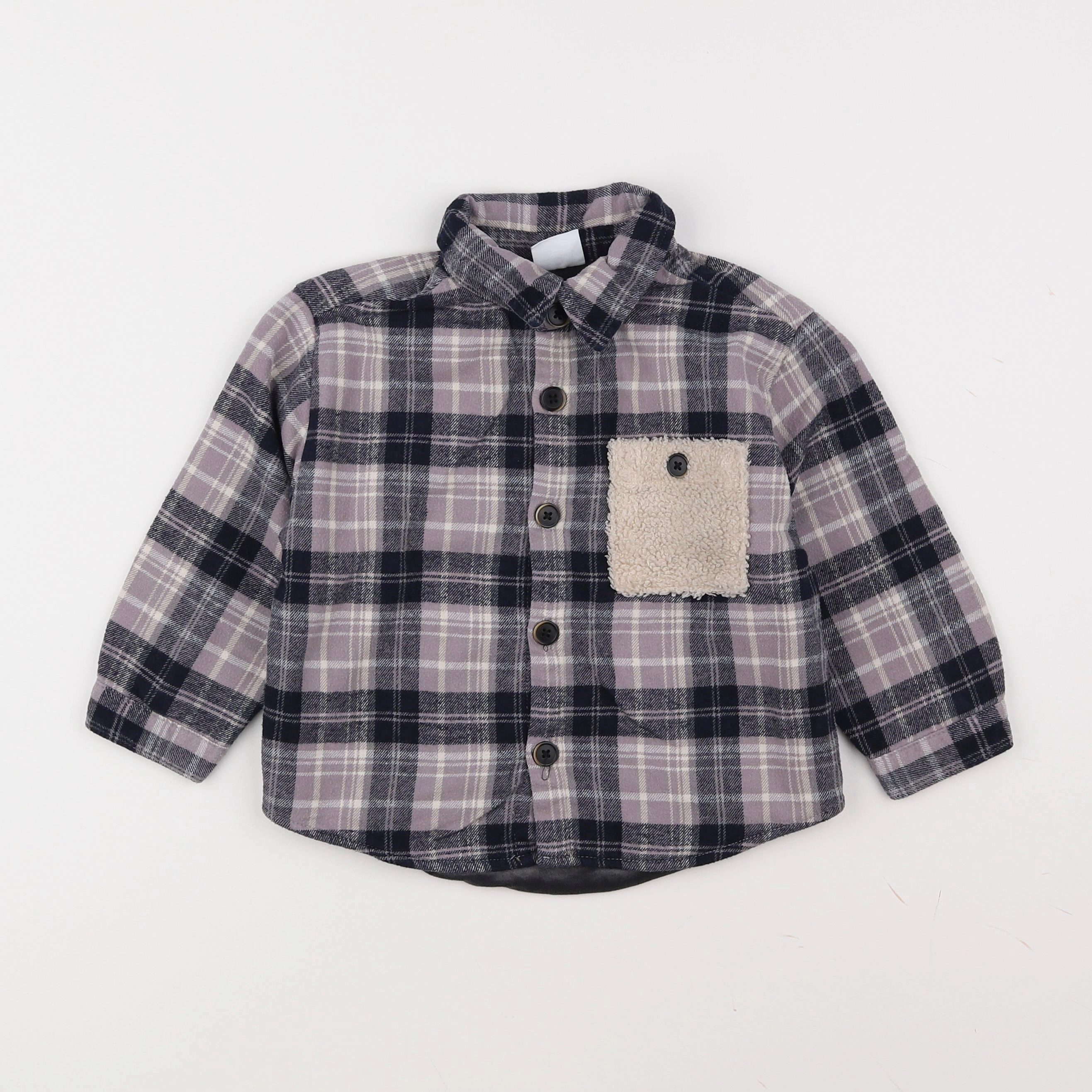Zara - chemise violet - 18 mois à 2 ans