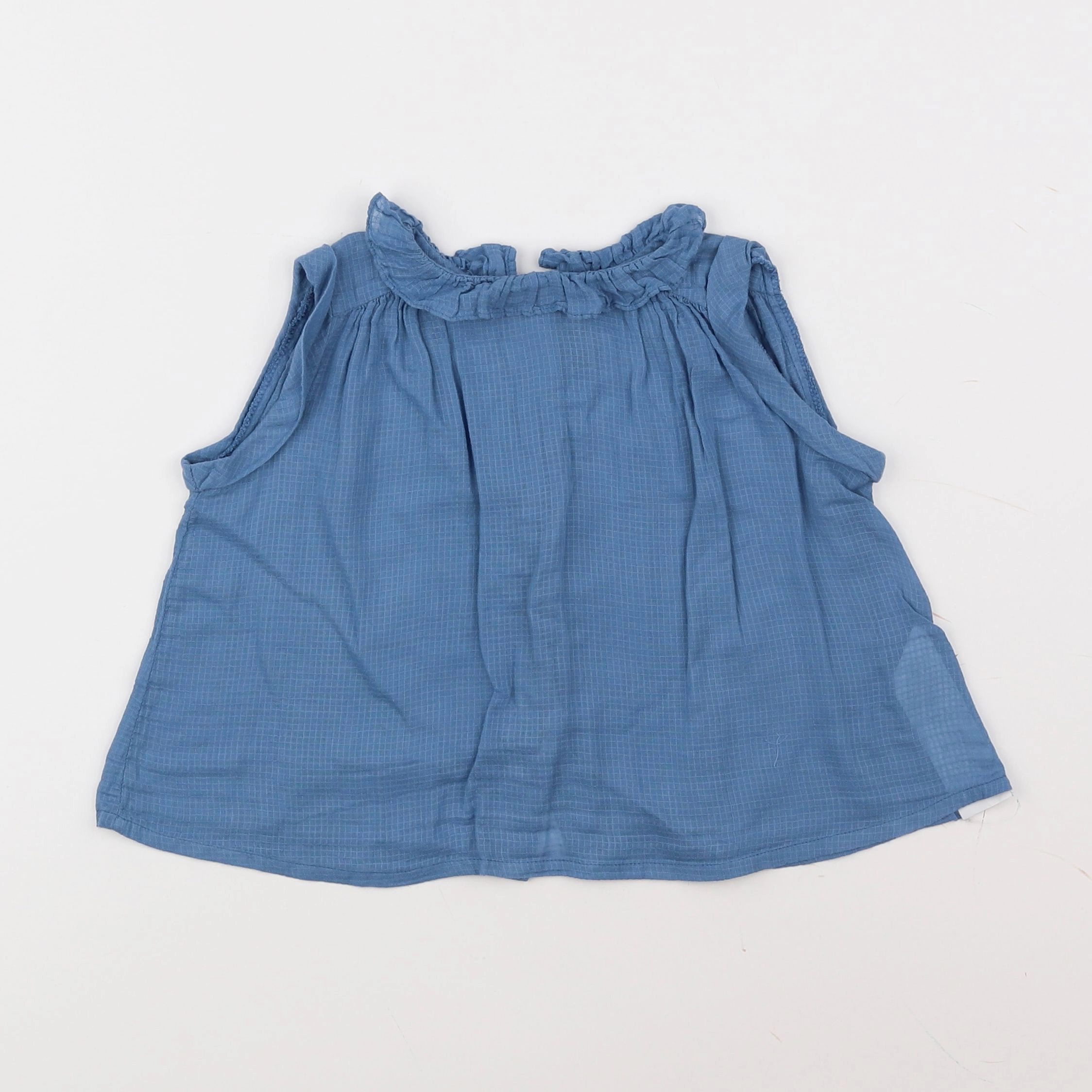 Bonton - blouse bleu - 2 ans