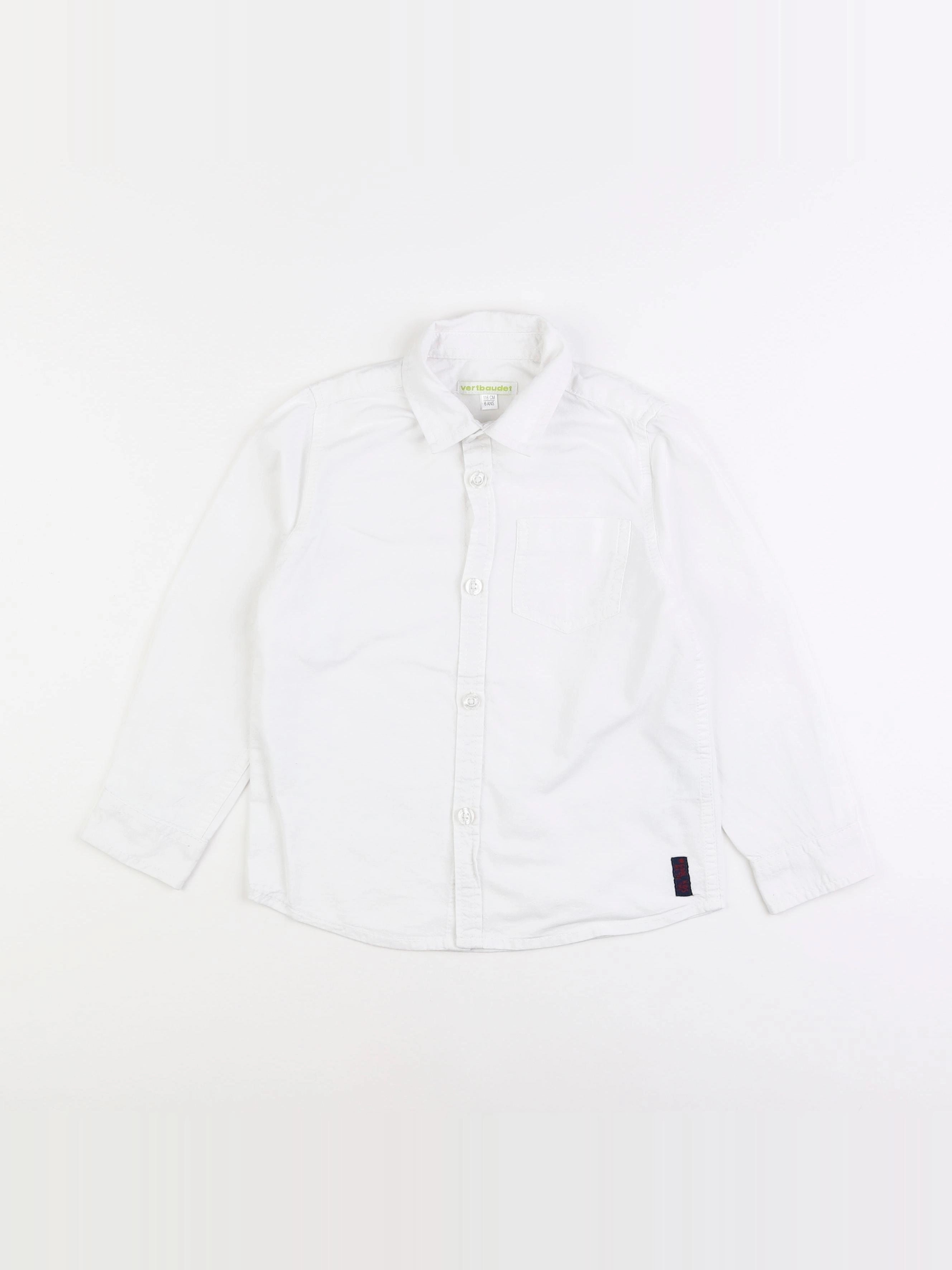 Vertbaudet - chemise blanc - 6 ans