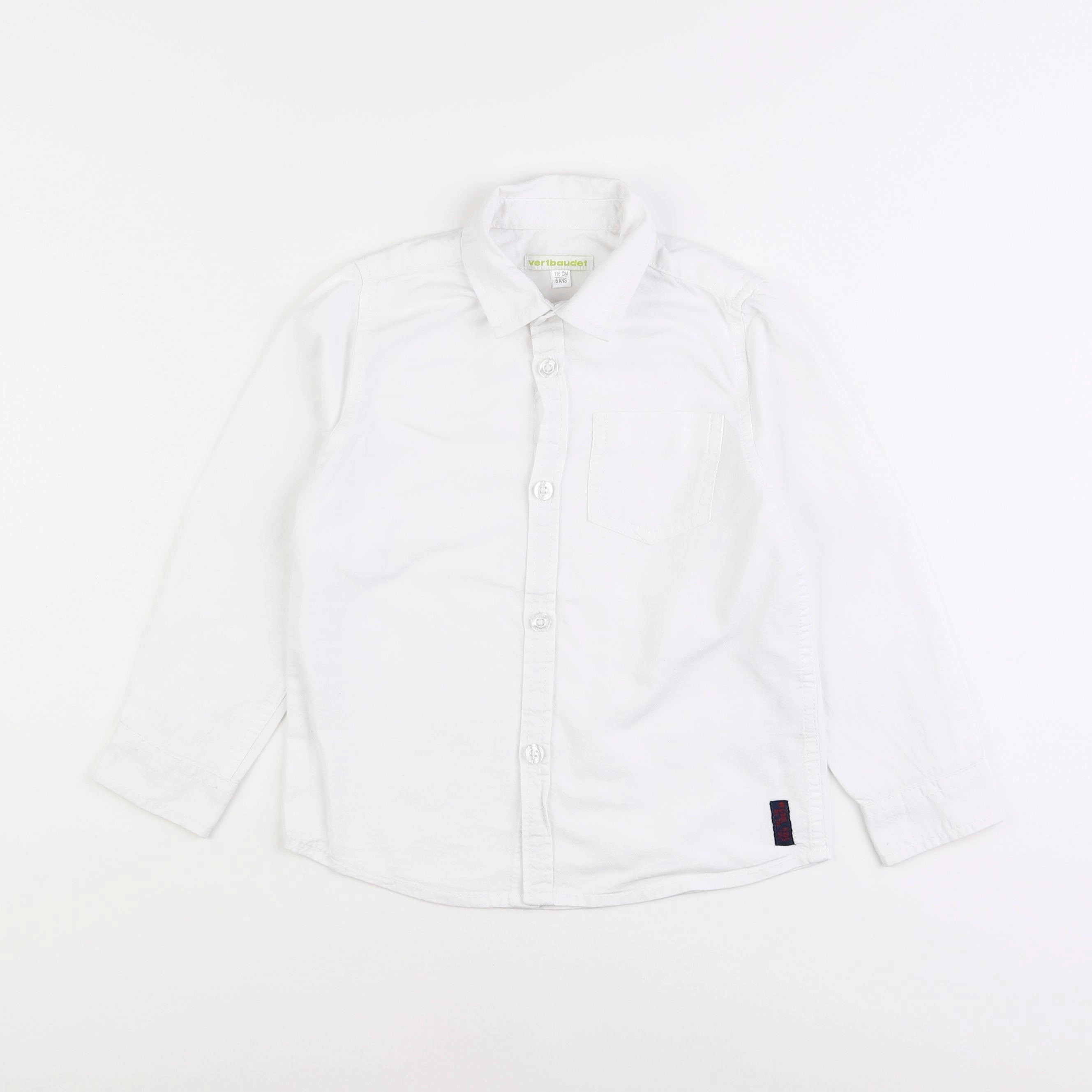 Vertbaudet - chemise blanc - 6 ans