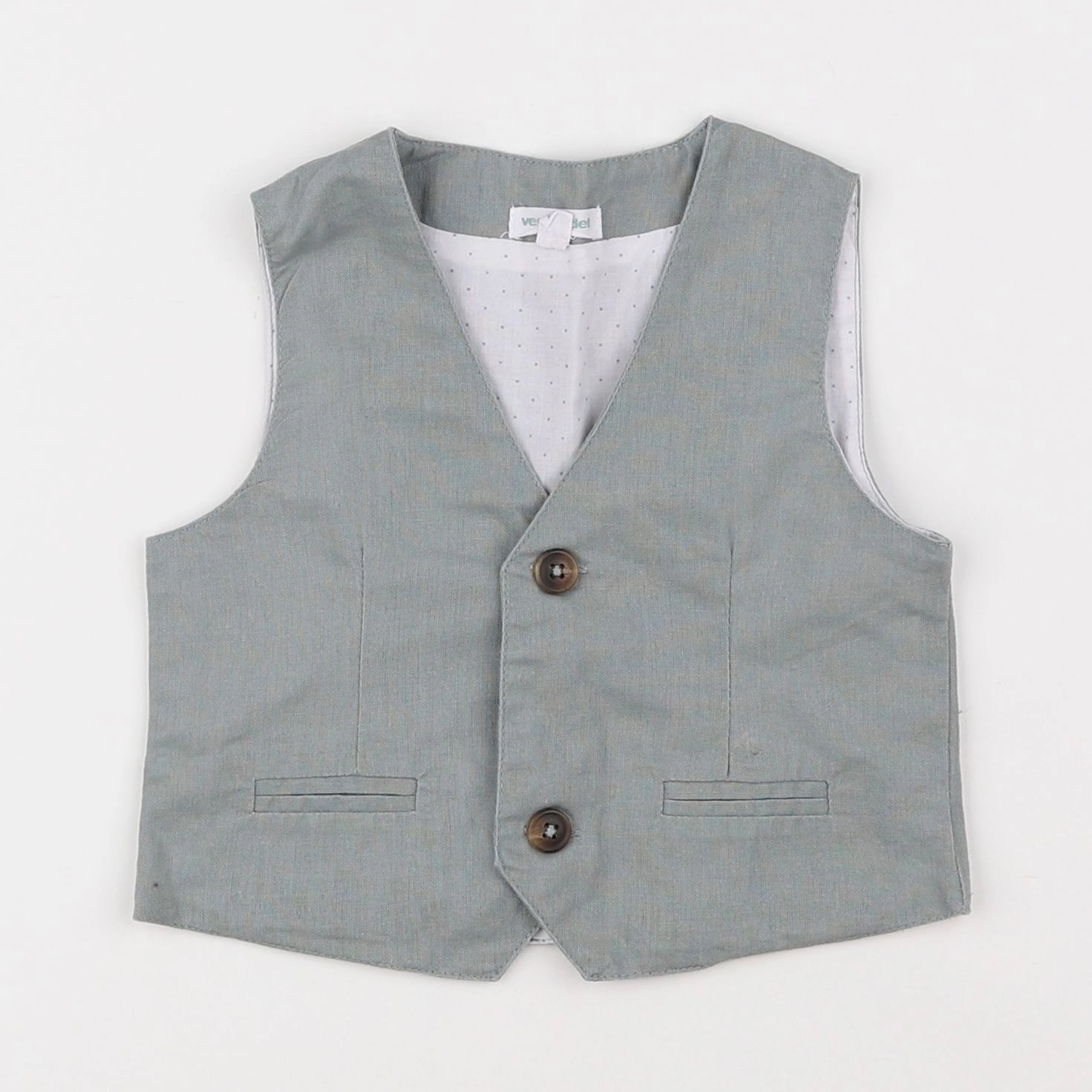 Vertbaudet - gilet vert - 2 ans