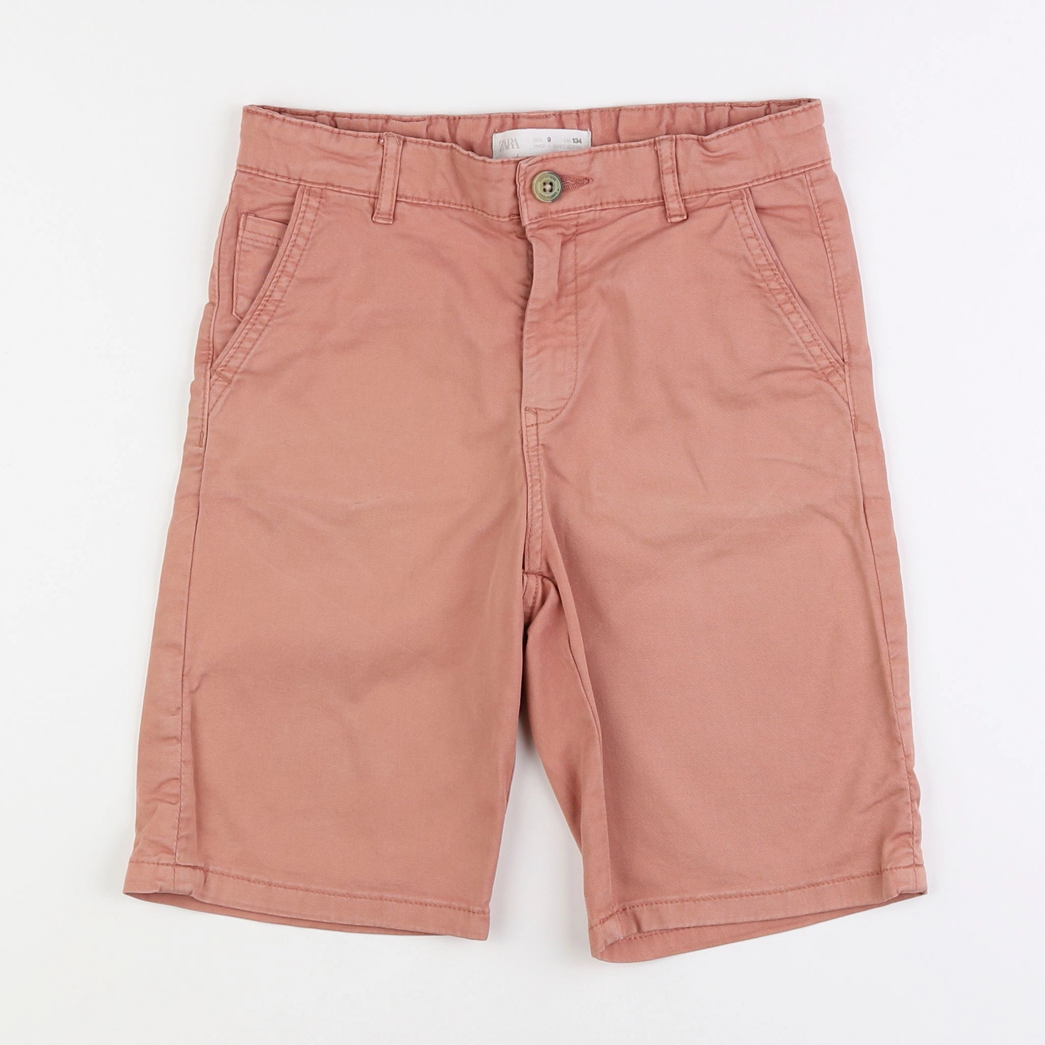 Zara - short orange - 9 ans