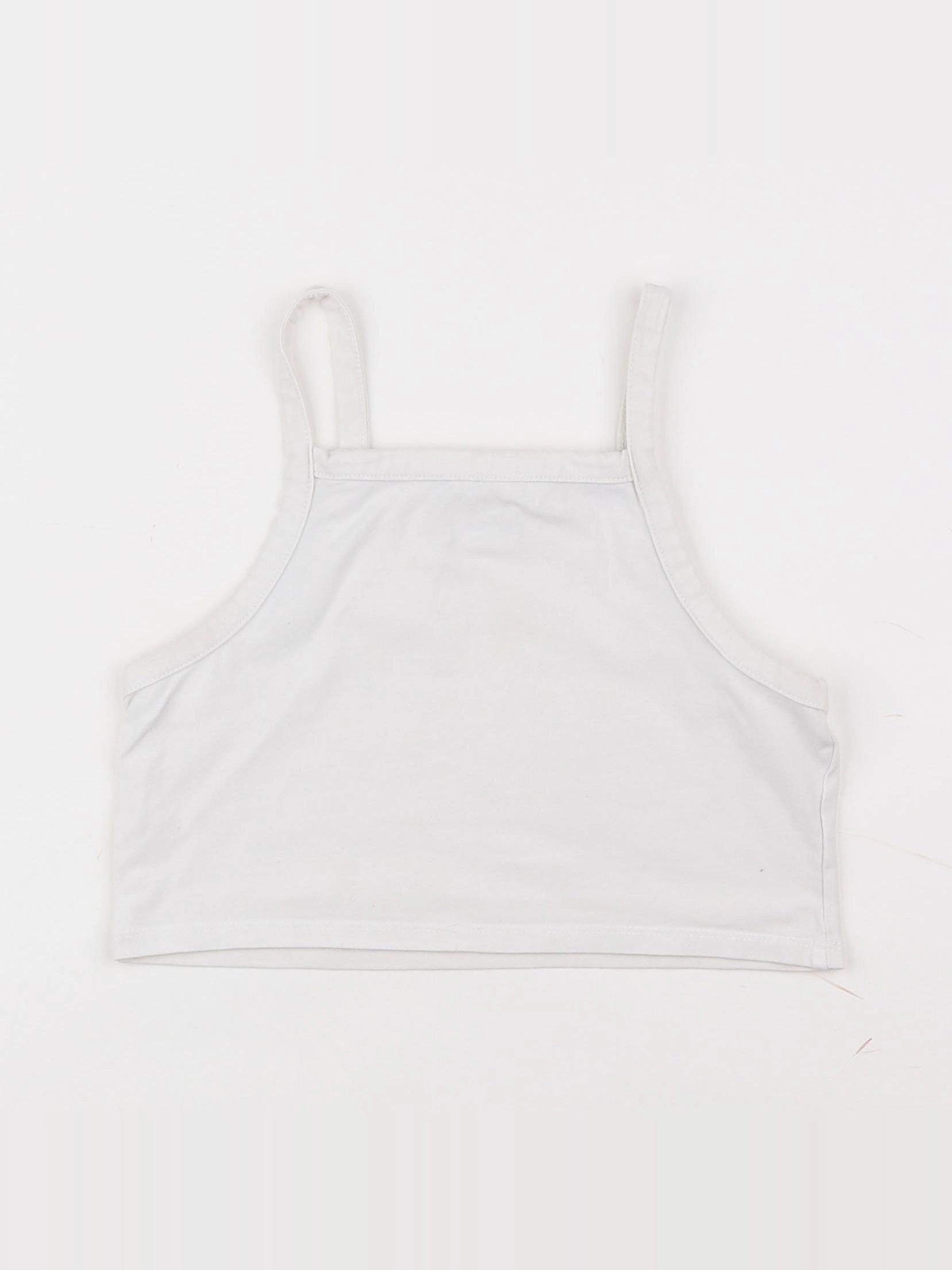 Zara - crop-top blanc - 7 ans