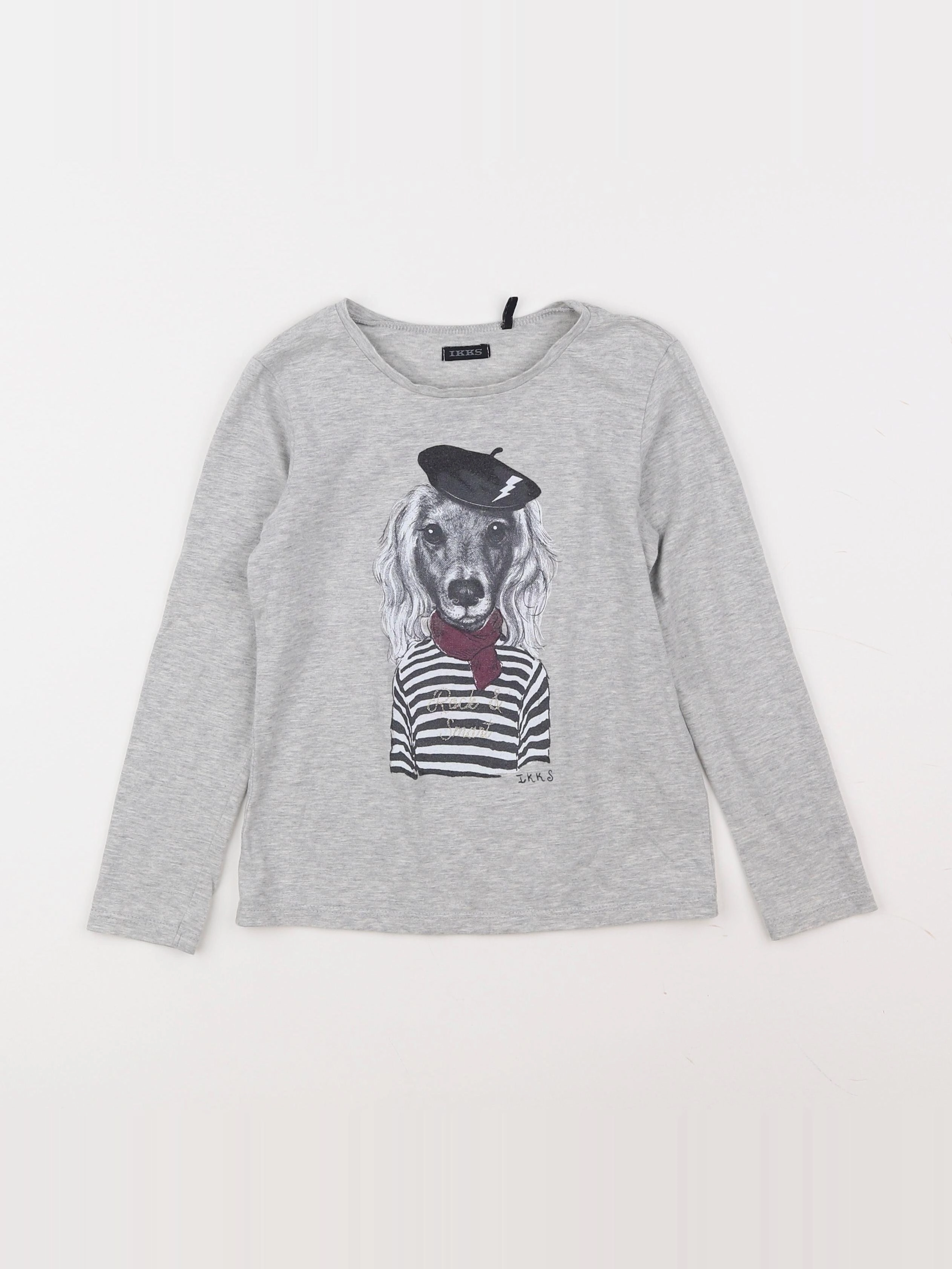 IKKS - tee-shirt gris - 6 ans