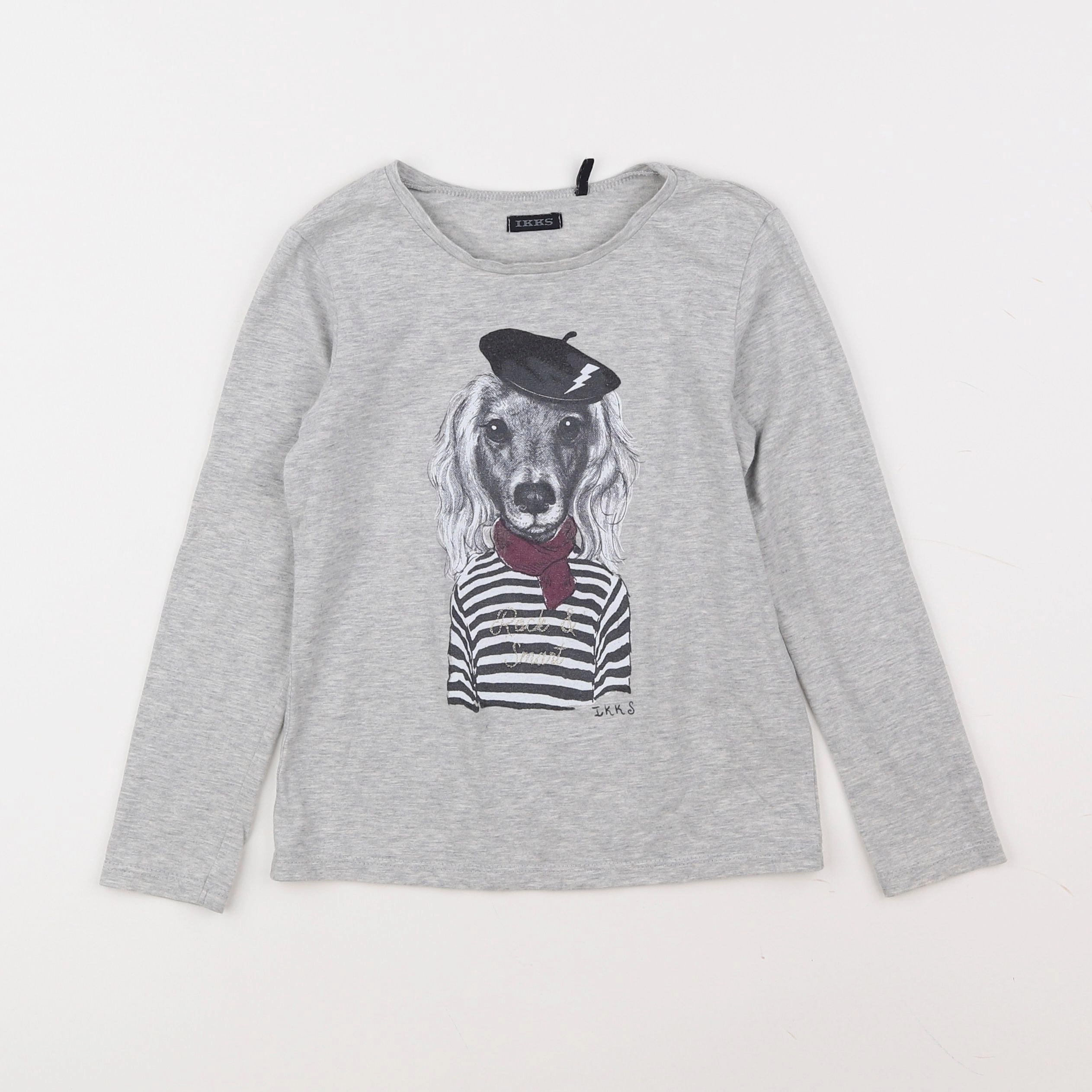 IKKS - tee-shirt gris - 6 ans