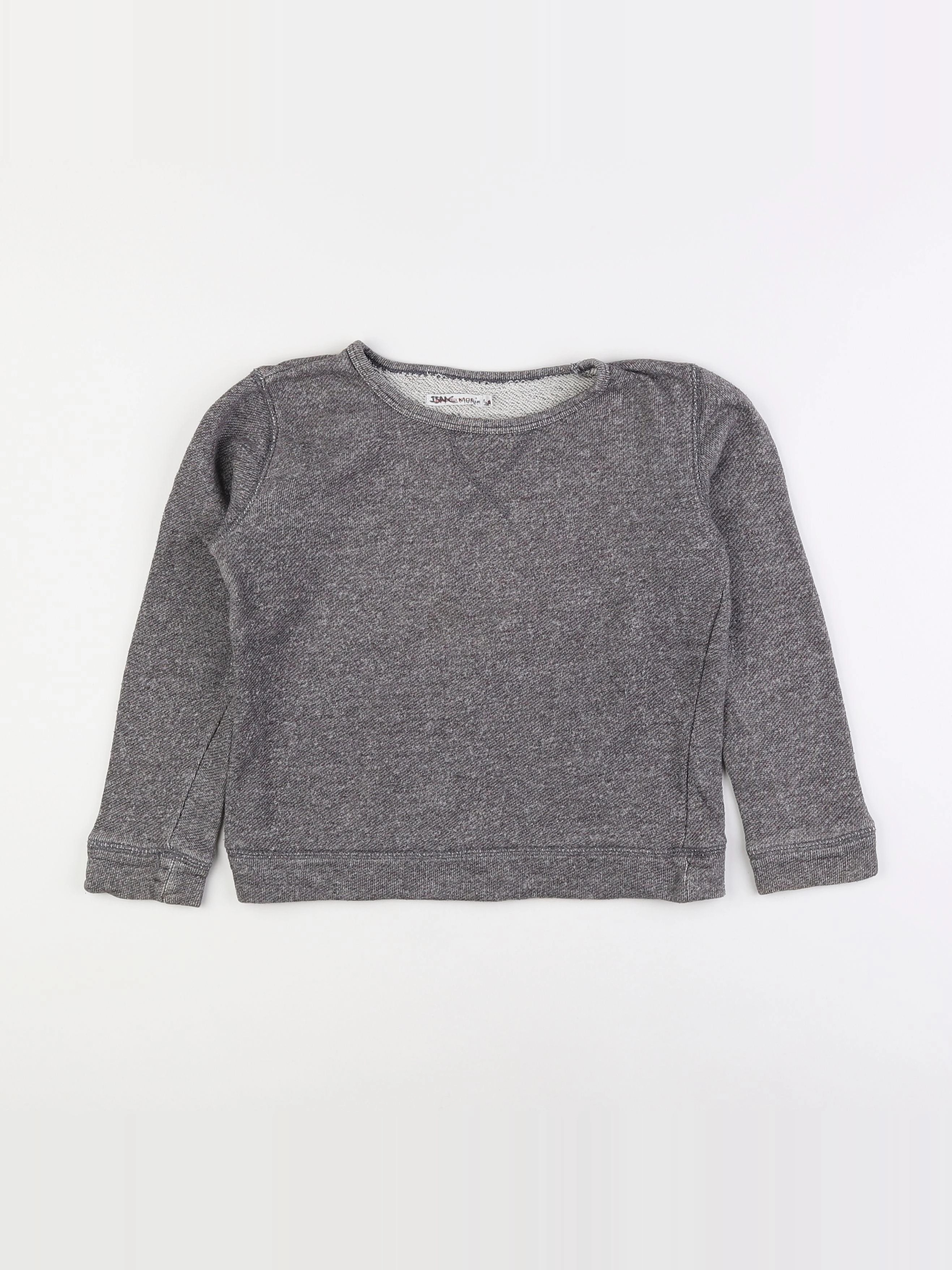 Monoprix - sweat gris - 8 ans