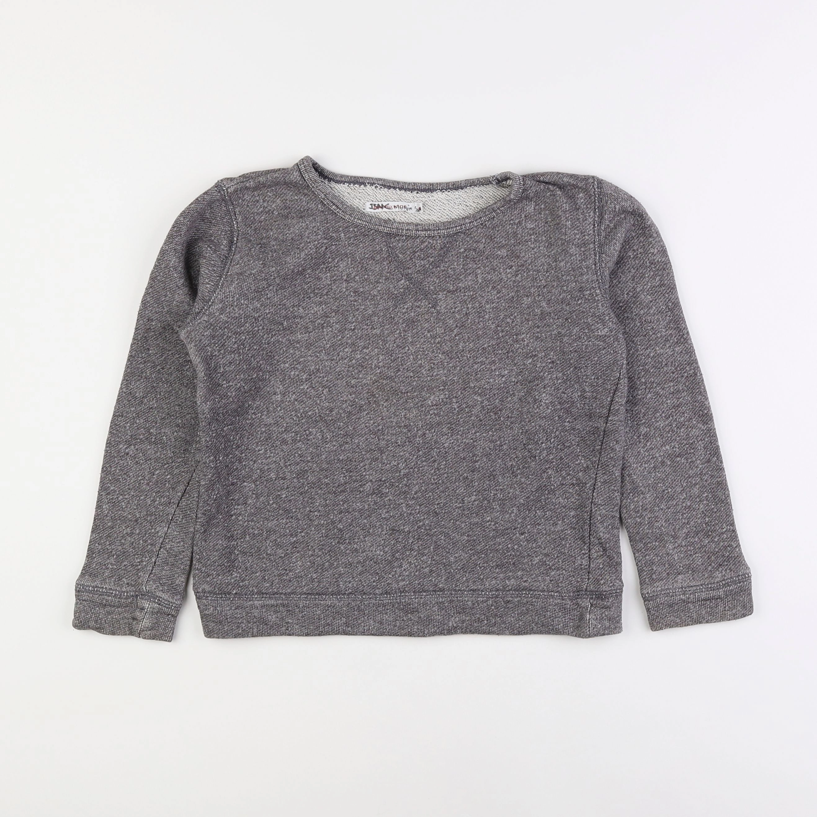 Monoprix - sweat gris - 8 ans