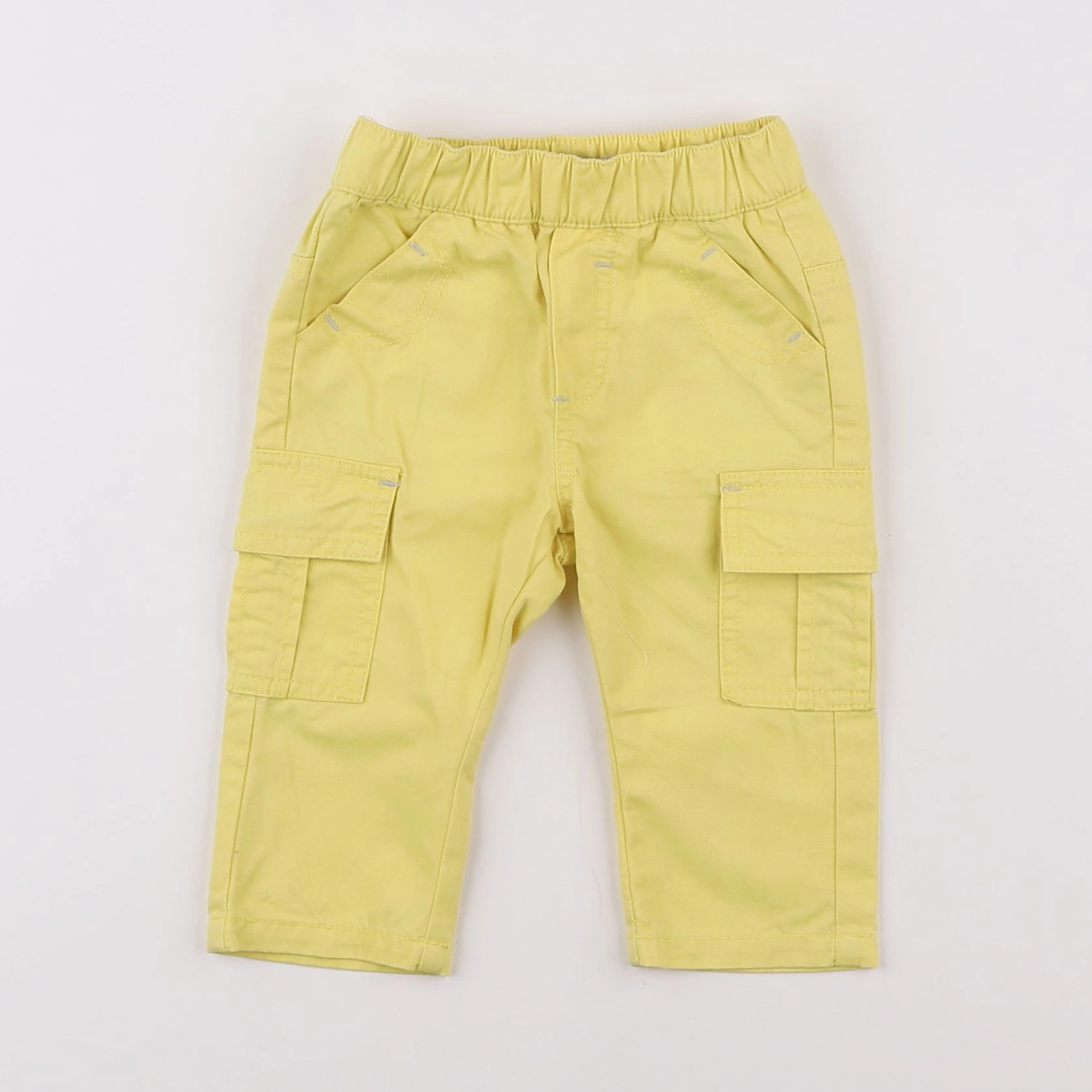 Vertbaudet - pantalon jaune - 3 mois