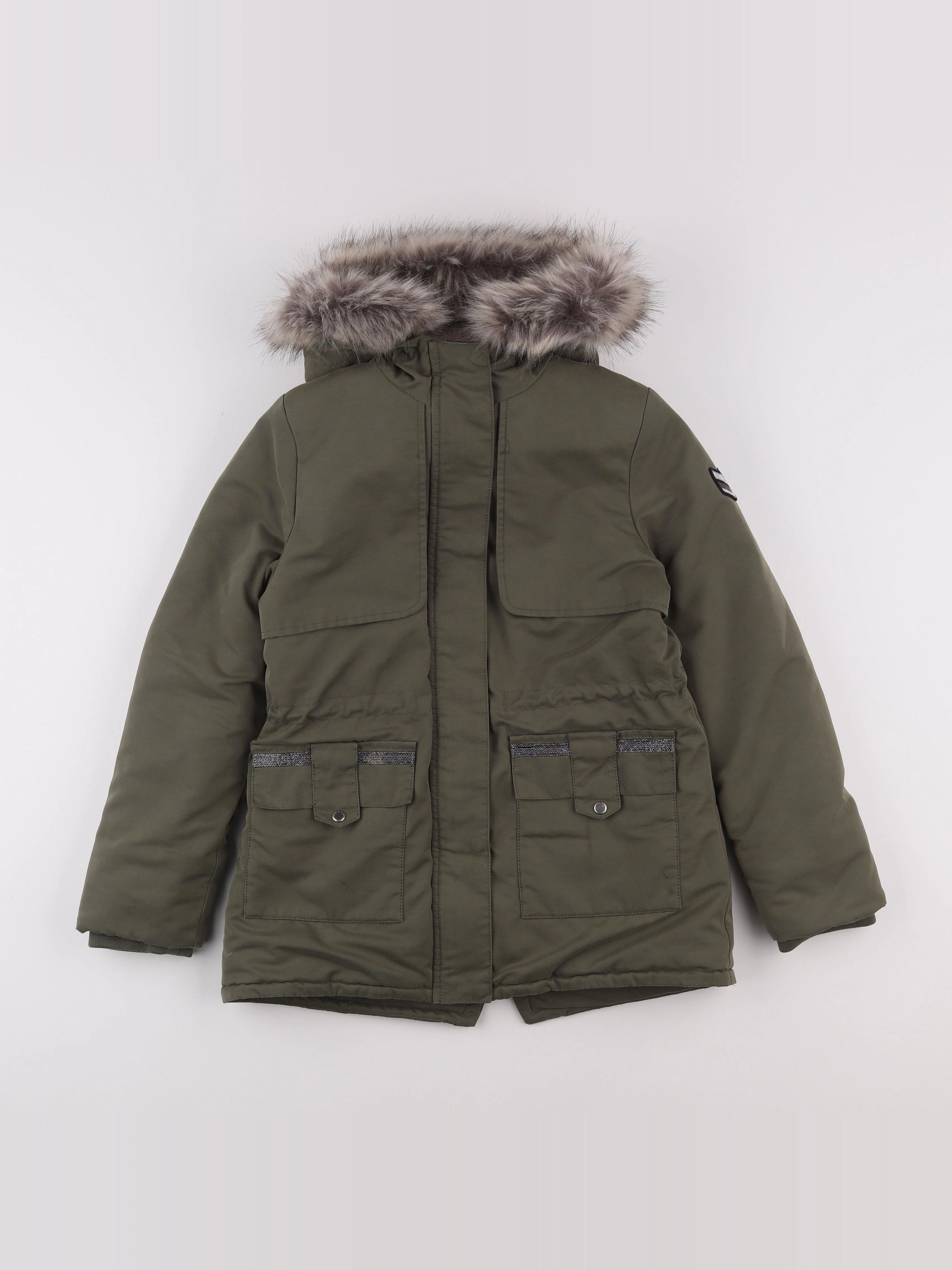 IKKS - parka vert ( tache devant ) - 10 ans