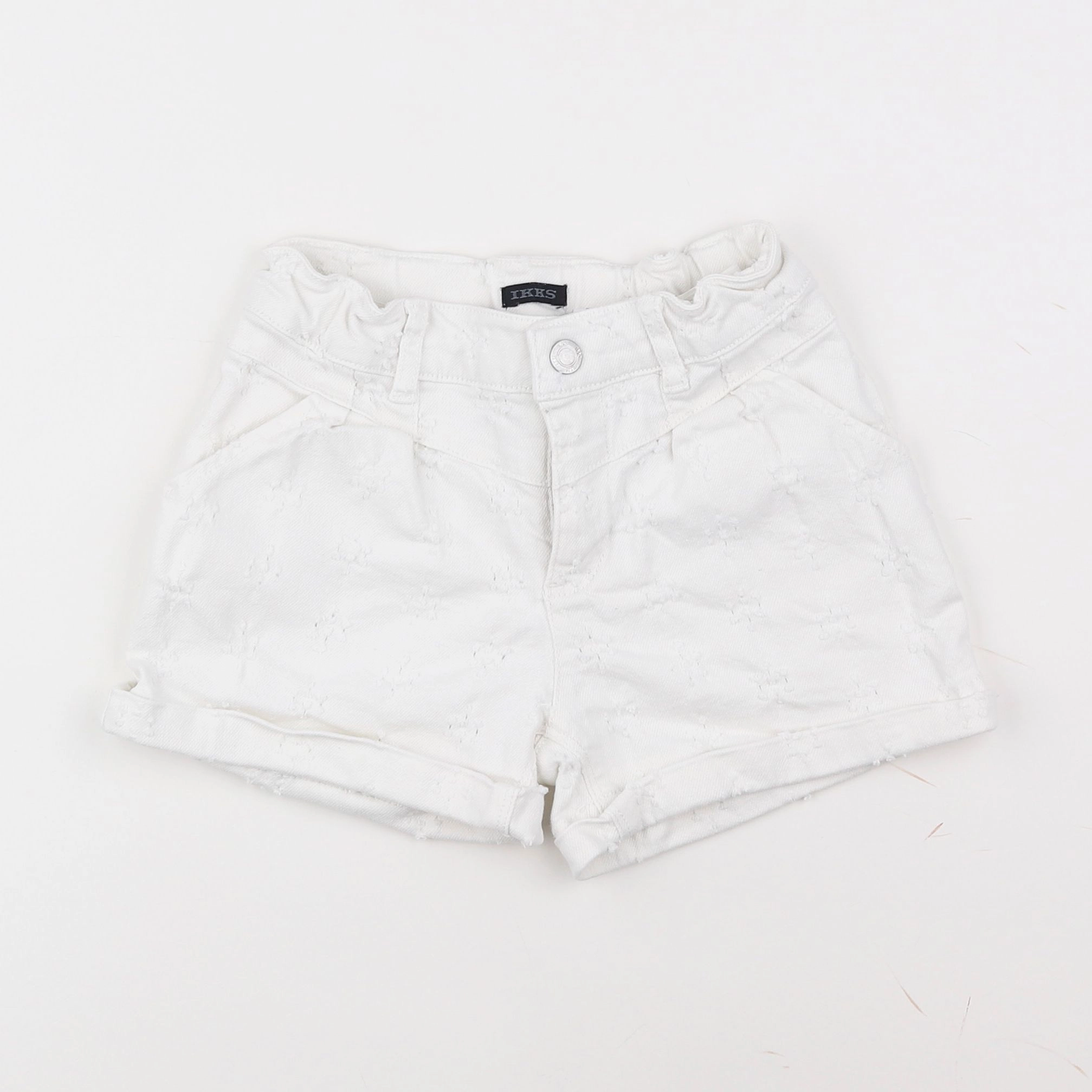 IKKS - short blanc - 8 ans