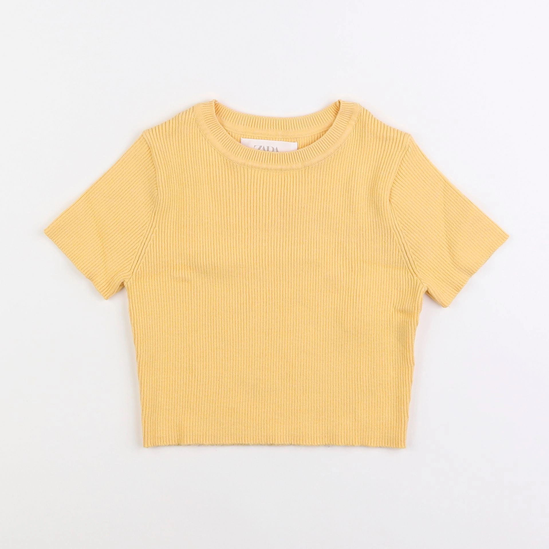 Zara - tee-shirt jaune - 8/9 ans