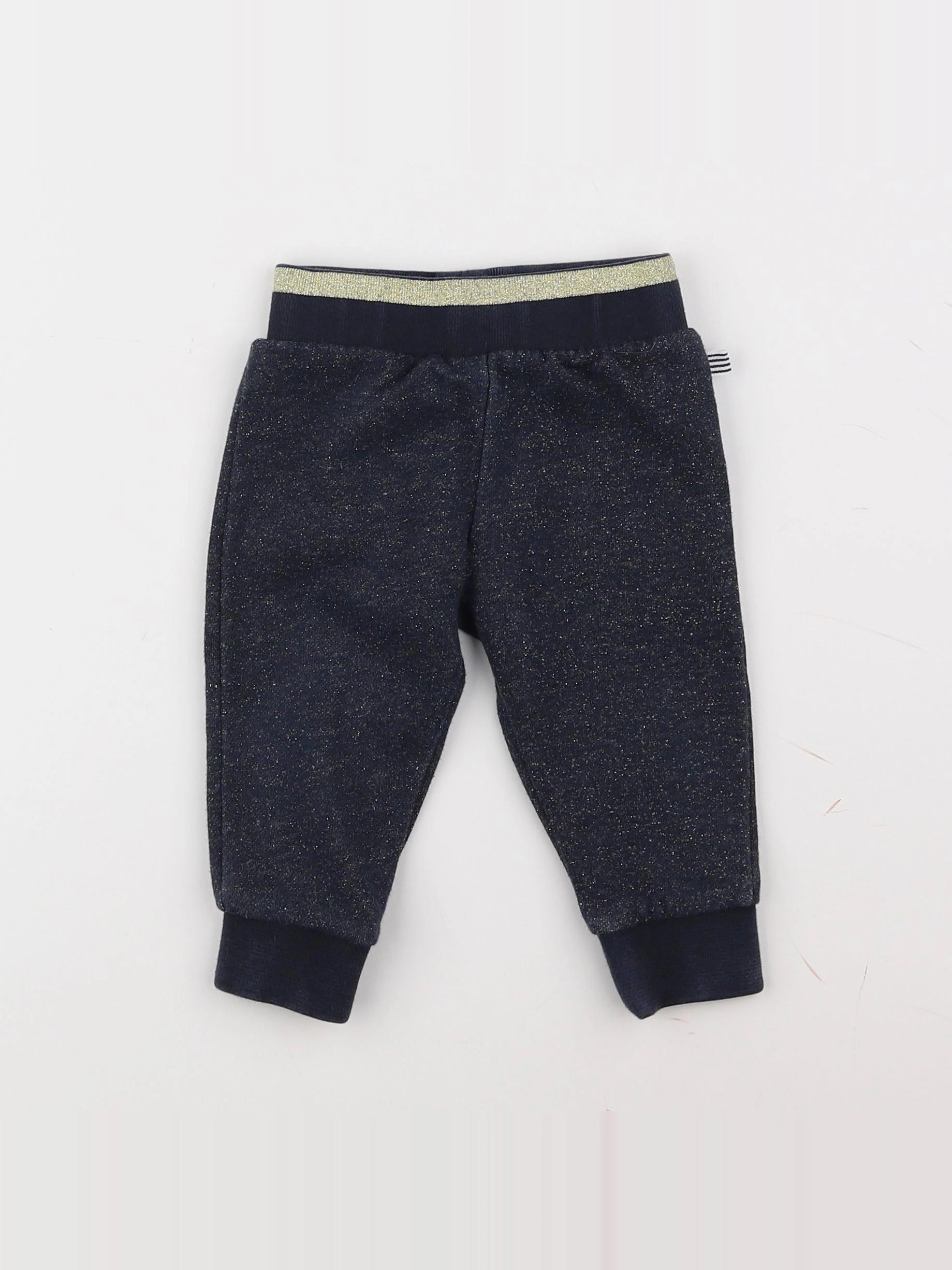 Petit Bateau - jogging bleu, or - 12 mois