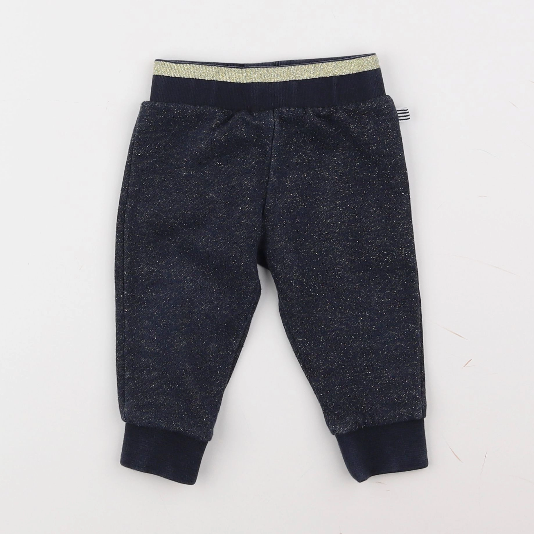 Petit Bateau - jogging bleu, or - 12 mois