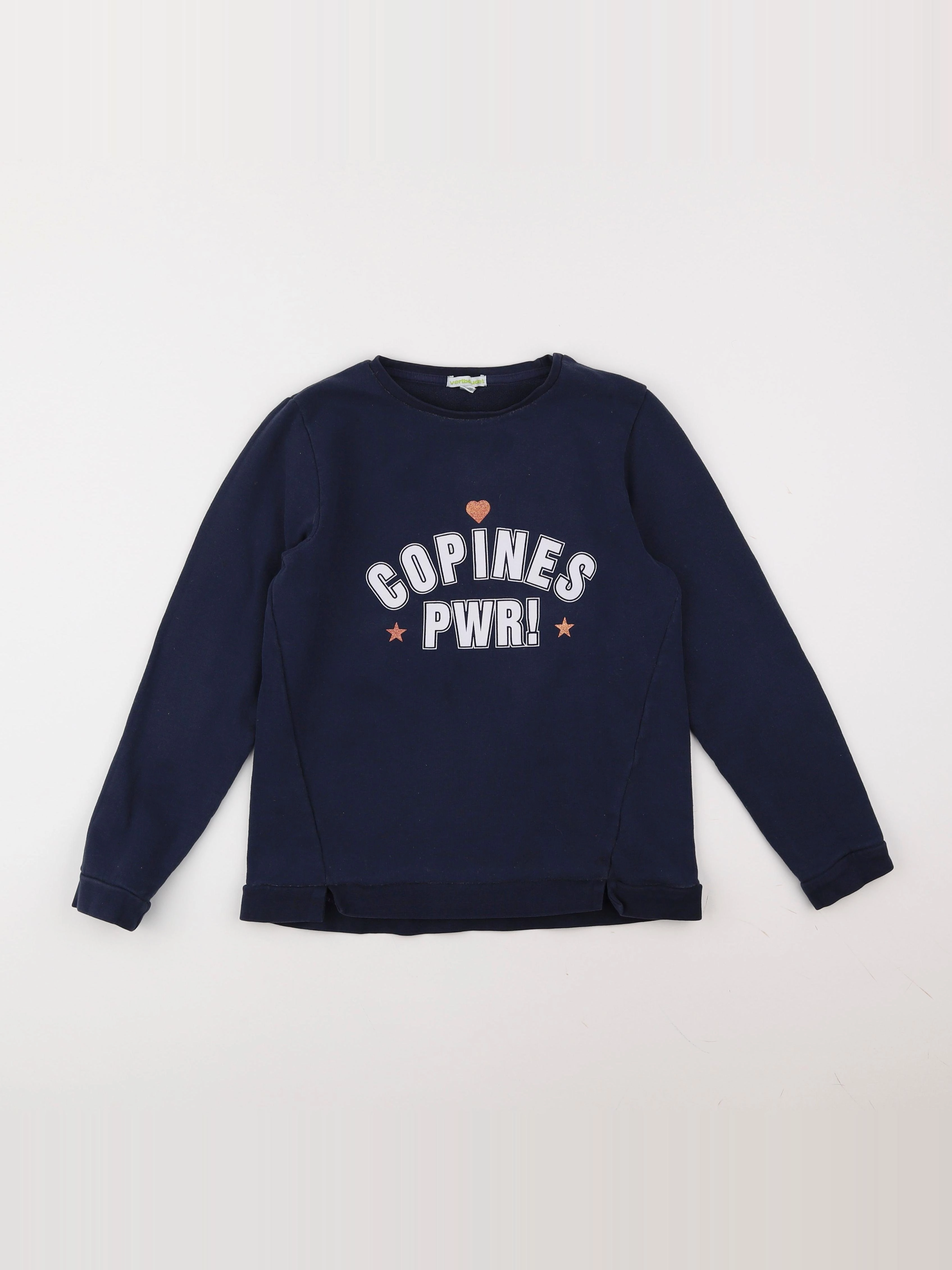 Vertbaudet - sweat bleu - 12 ans