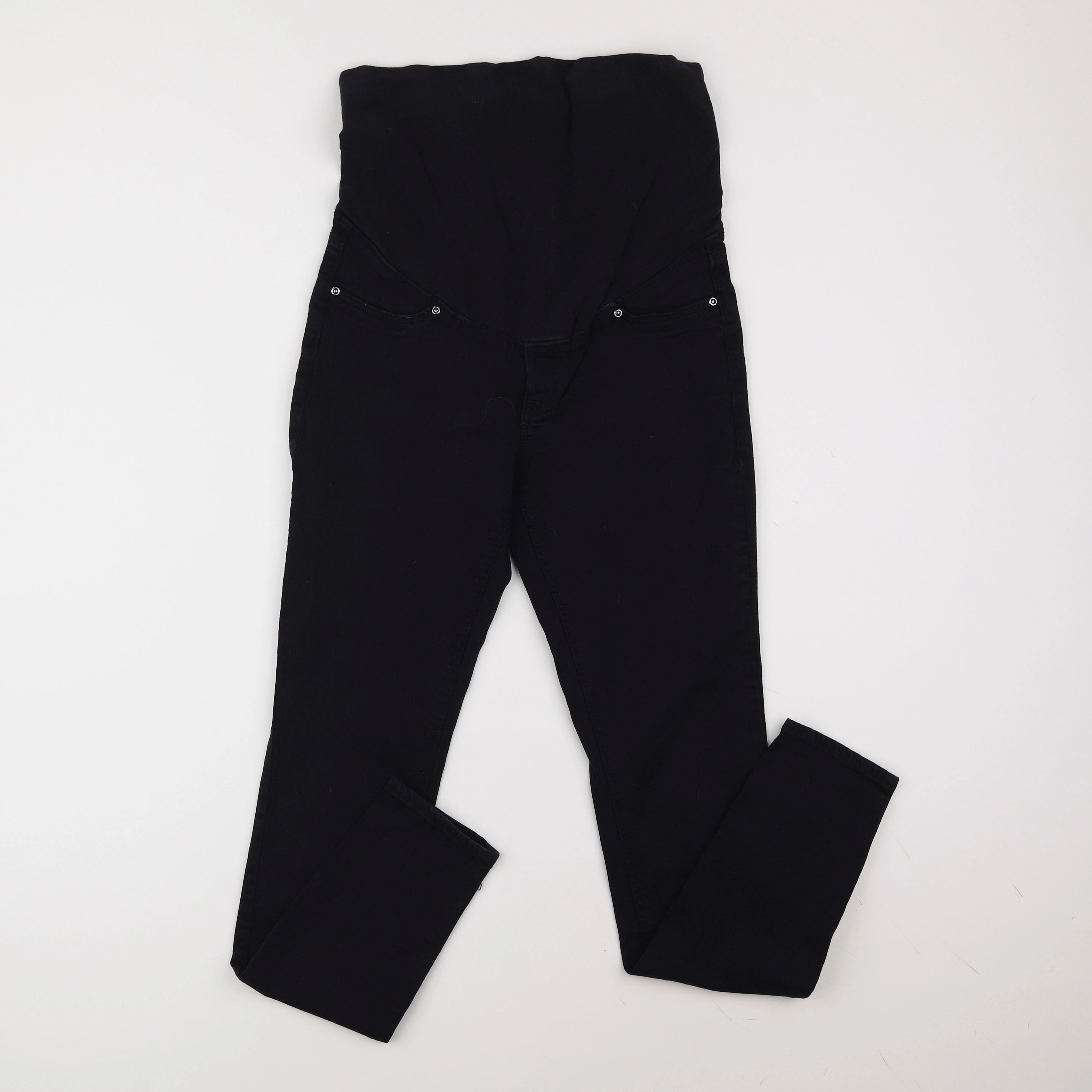 H&M - jean grossesse noir - 36