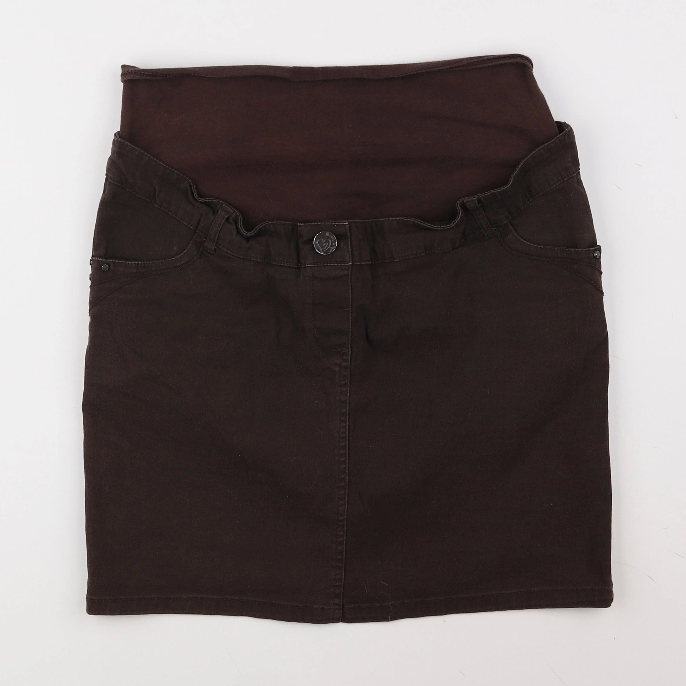 Kiabi - jupe grossesse marron - 38
