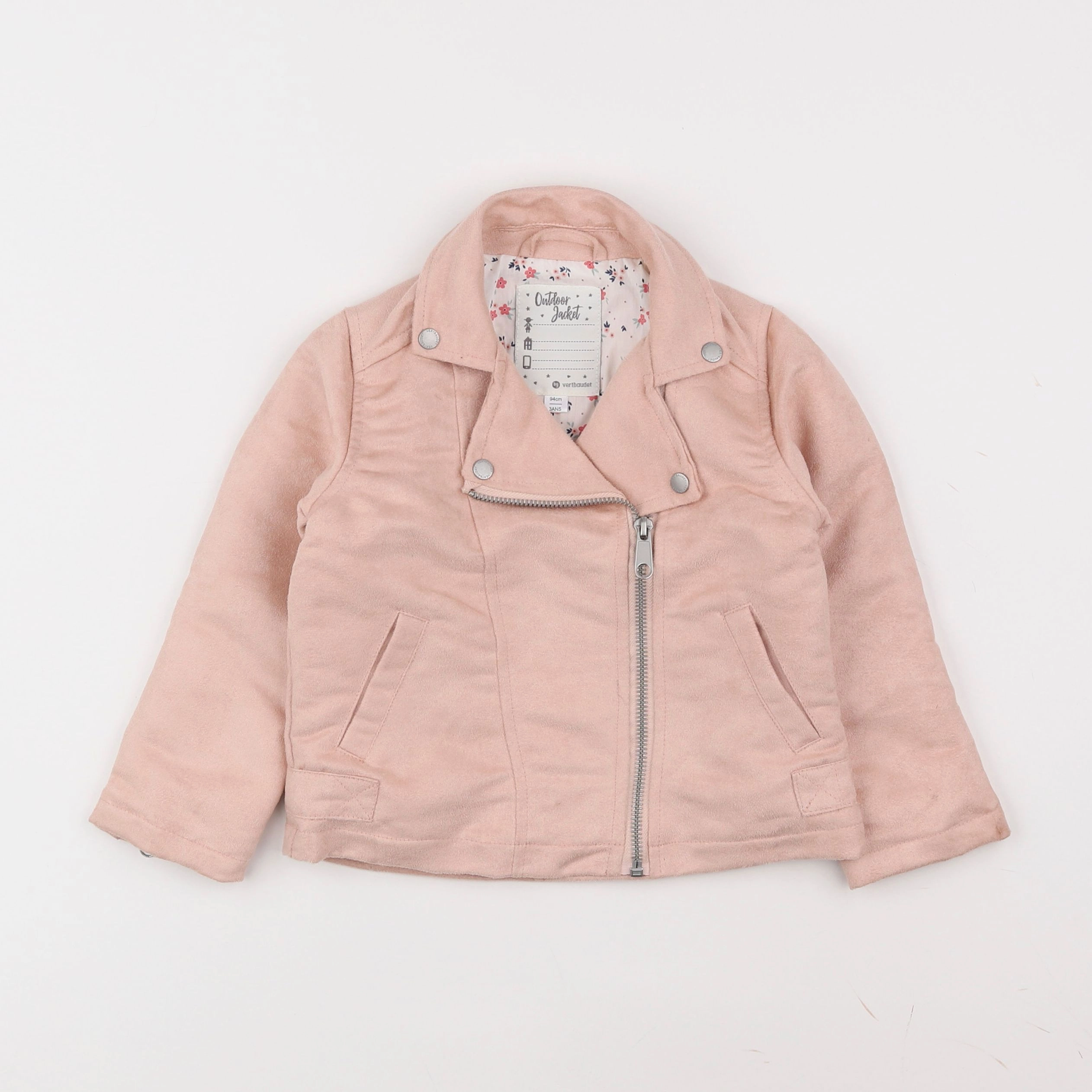 Vertbaudet - veste rose - 3 ans