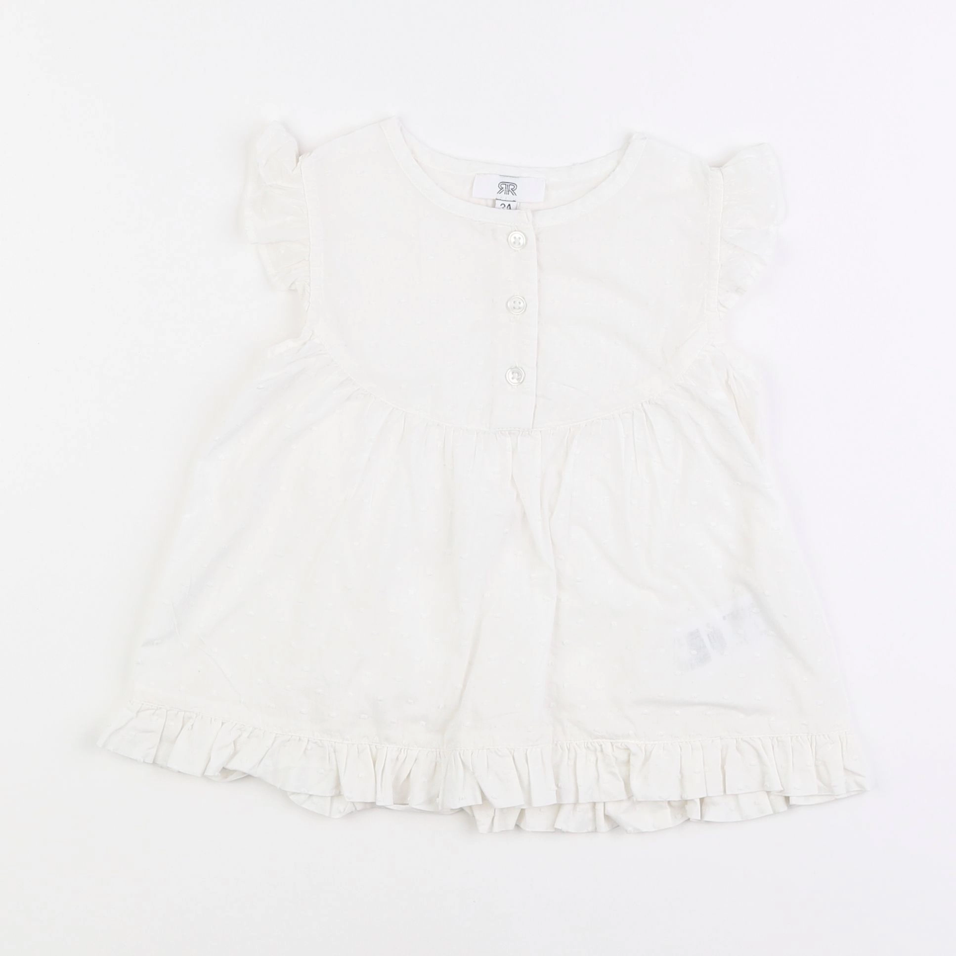 La Redoute - blouse blanc - 3 ans