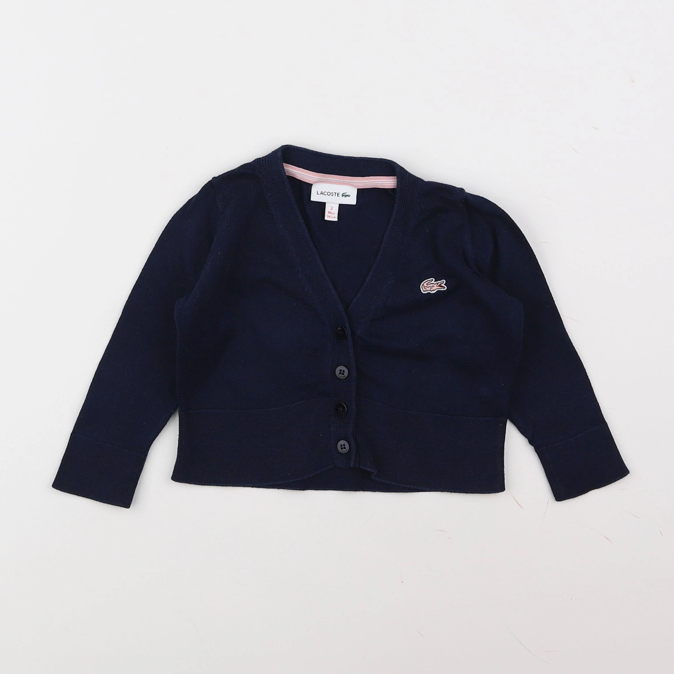 Lacoste - gilet bleu - 2 ans