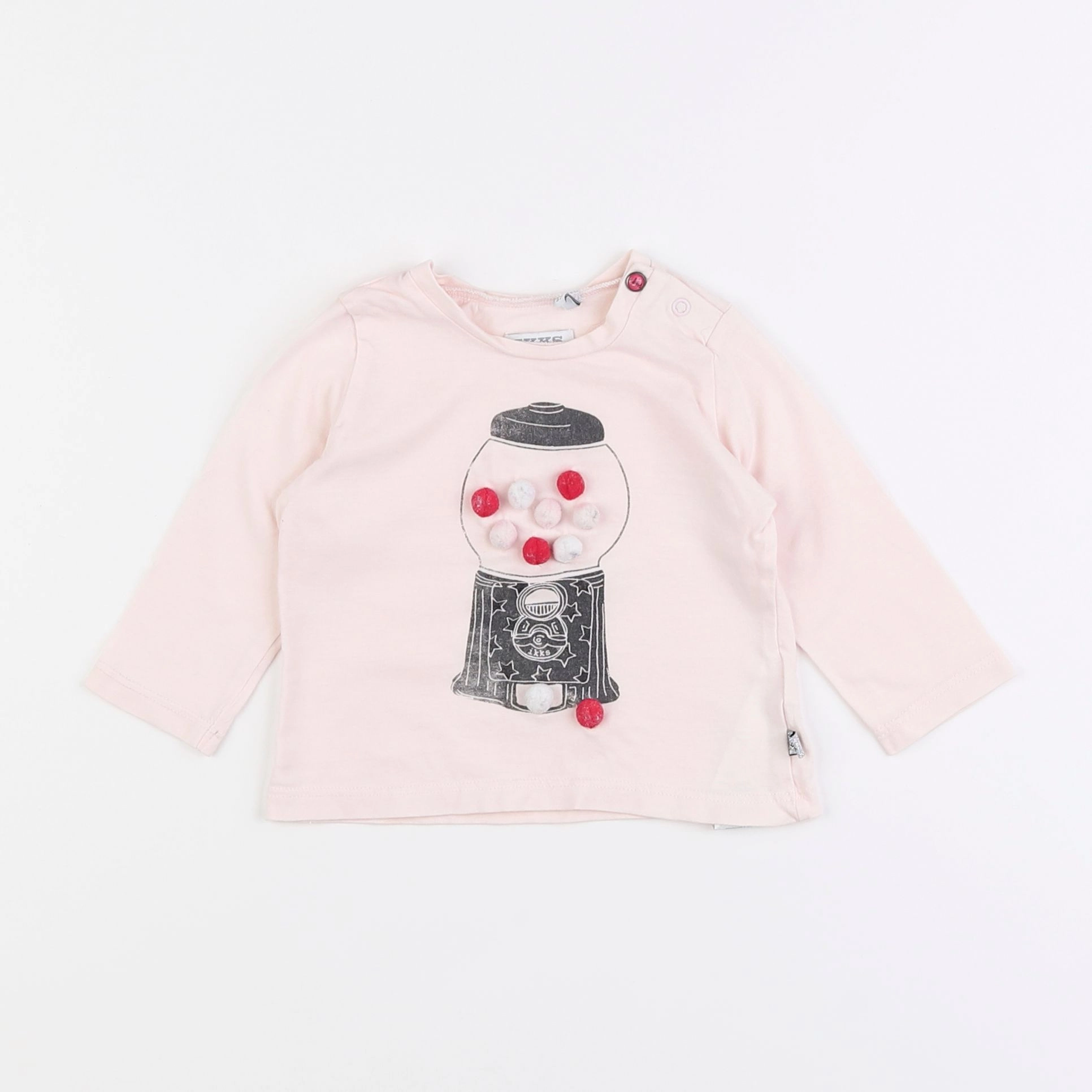 IKKS - tee-shirt rose - 6 mois