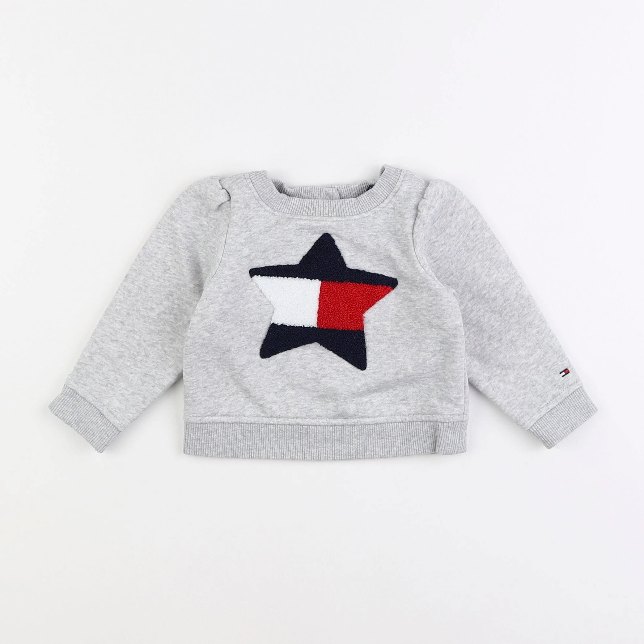 Tommy Hilfiger - sweat gris - 12 mois