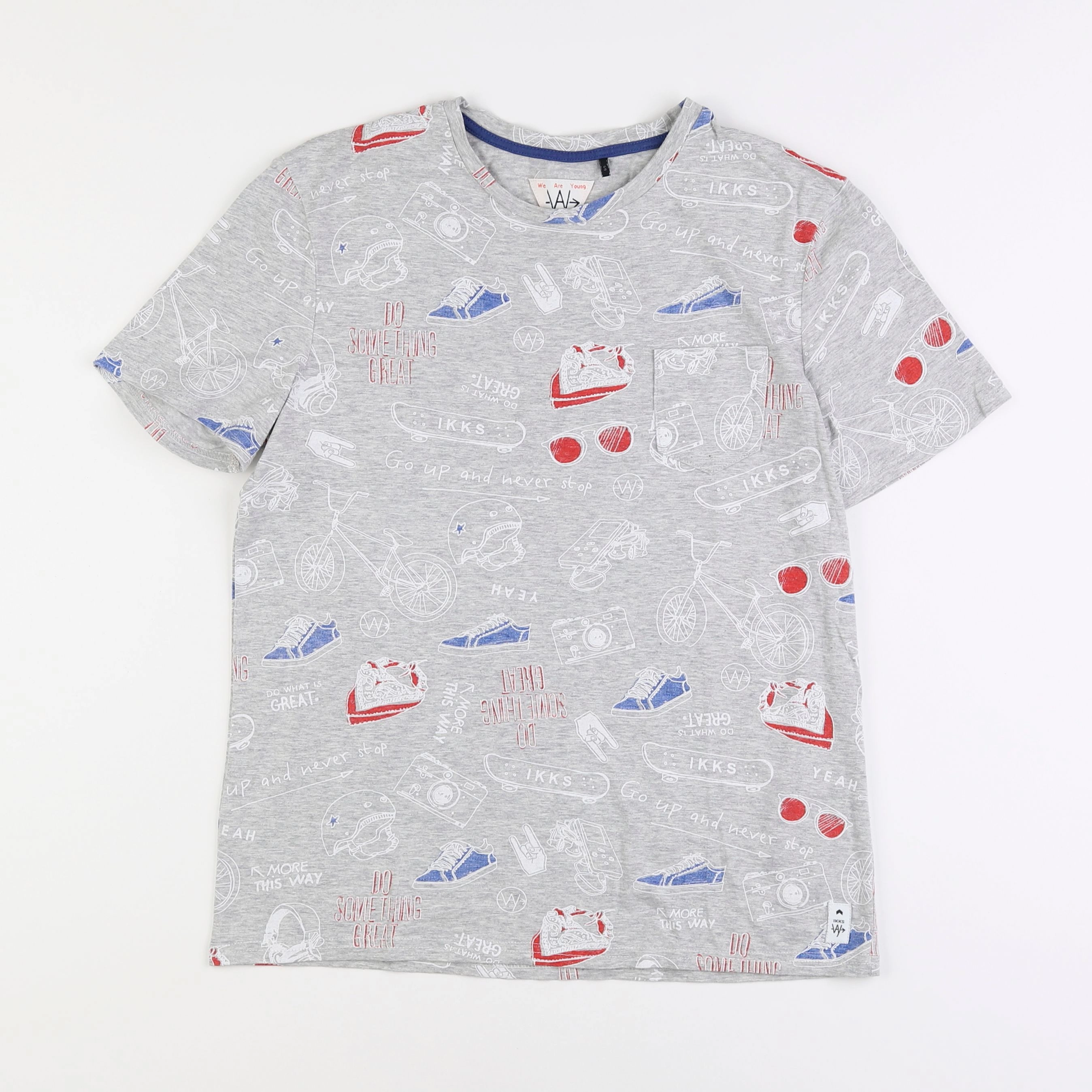 IKKS - tee-shirt gris - 14 ans