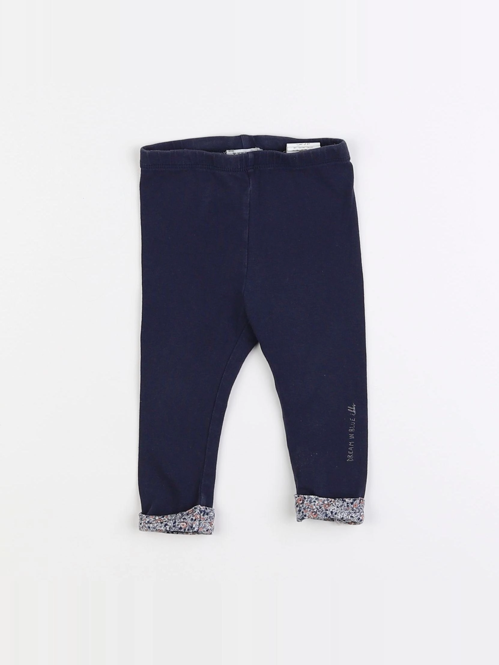IKKS - legging bleu - 6 mois