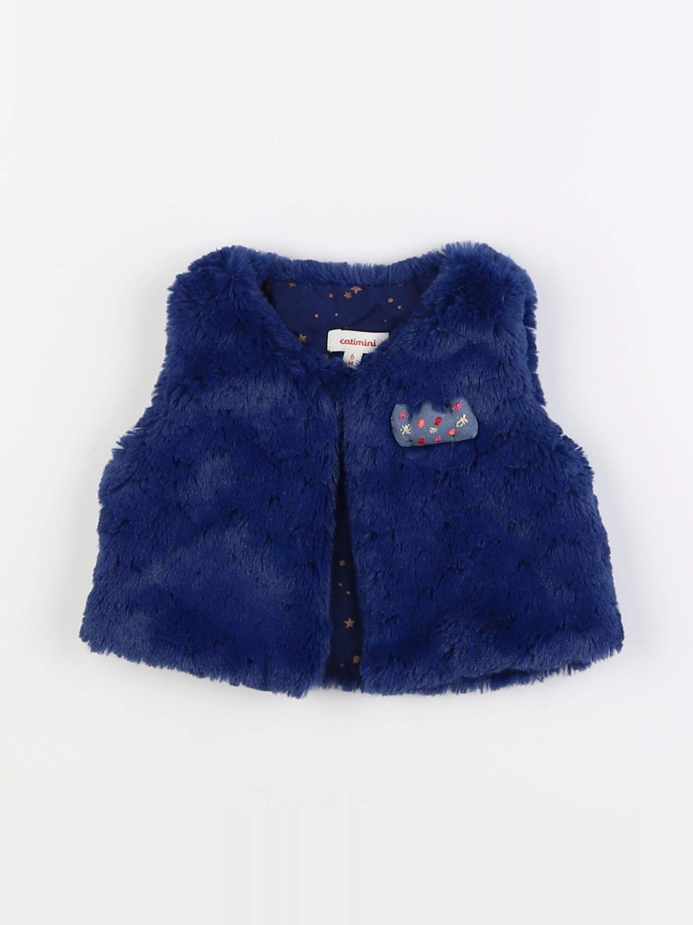 Catimini - gilet bleu - 6 mois