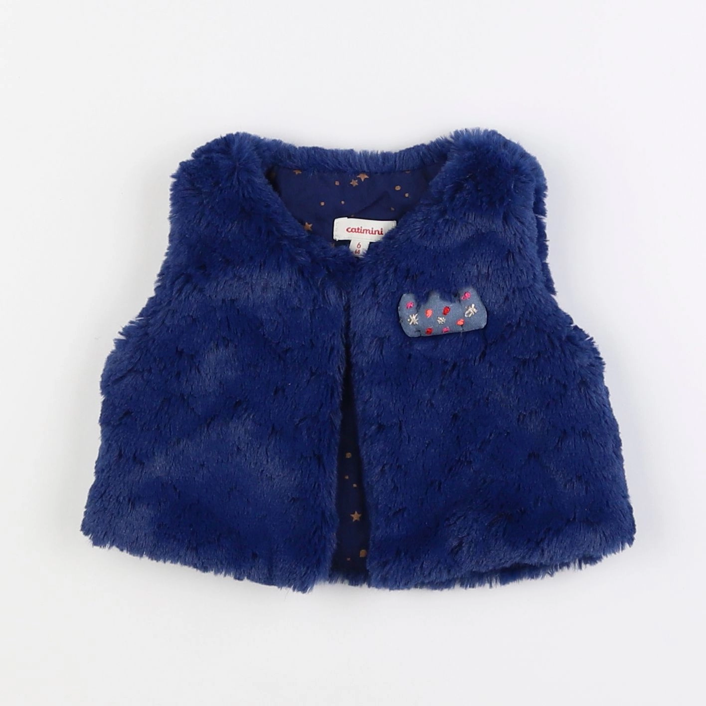 Catimini - gilet bleu - 6 mois