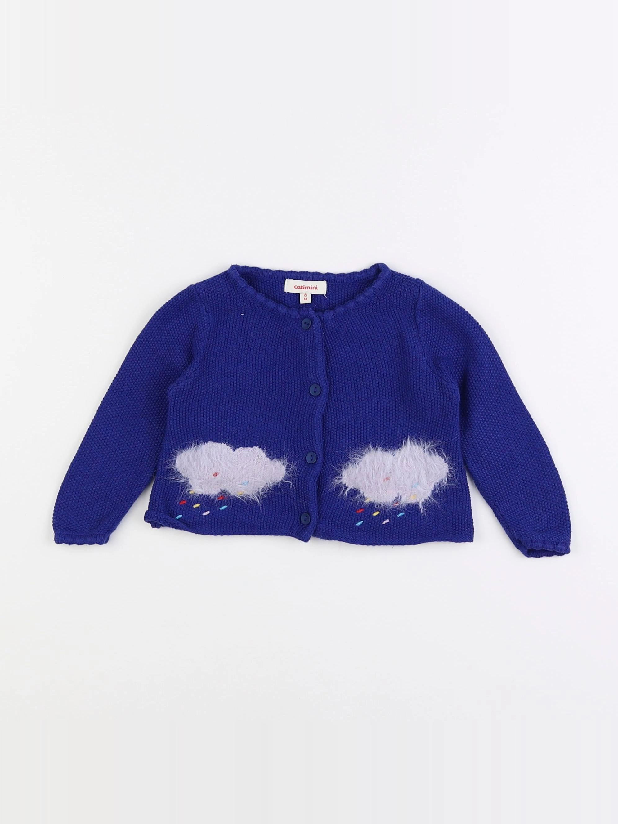 Catimini - gilet bleu - 6 mois