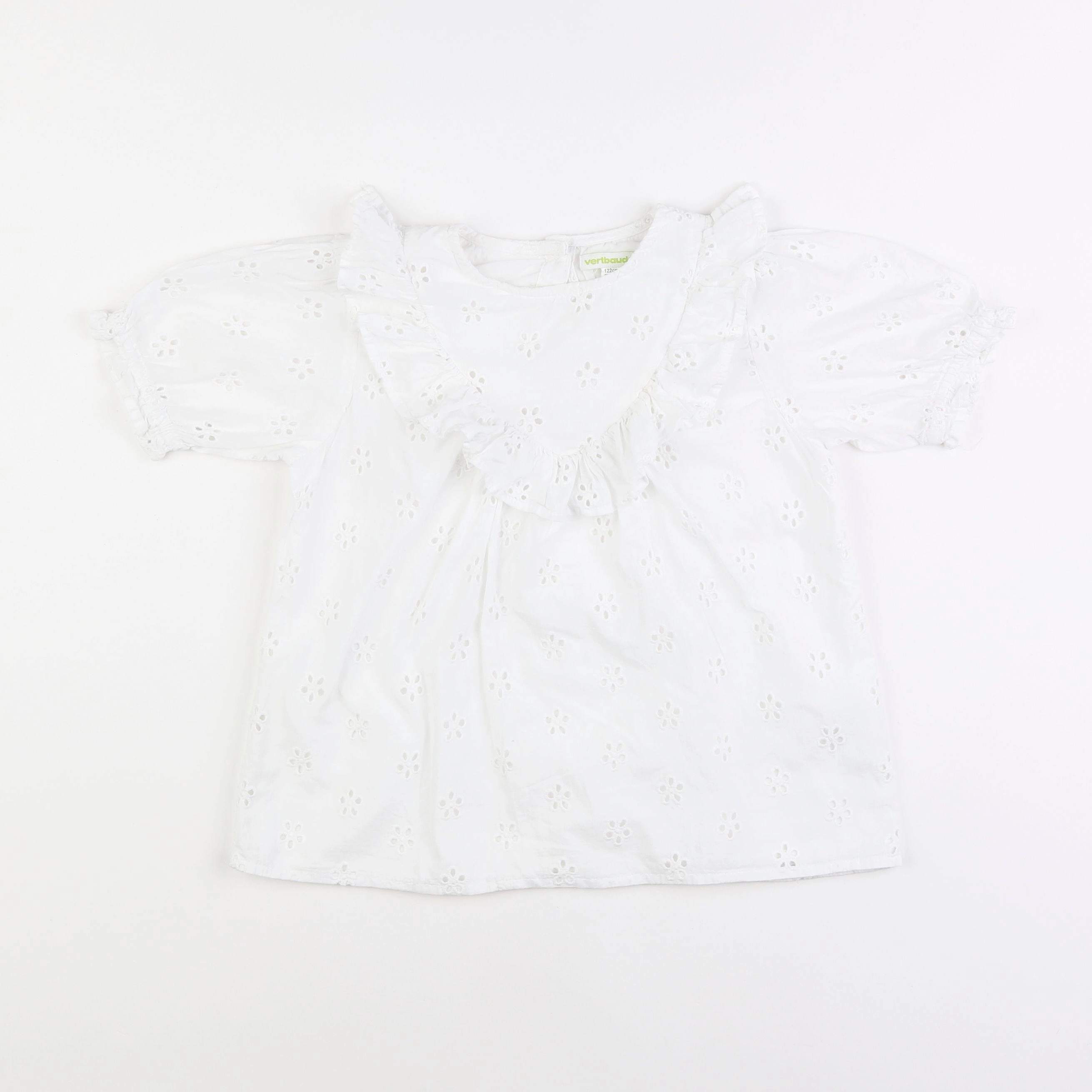 Vertbaudet - blouse blanc - 7 ans