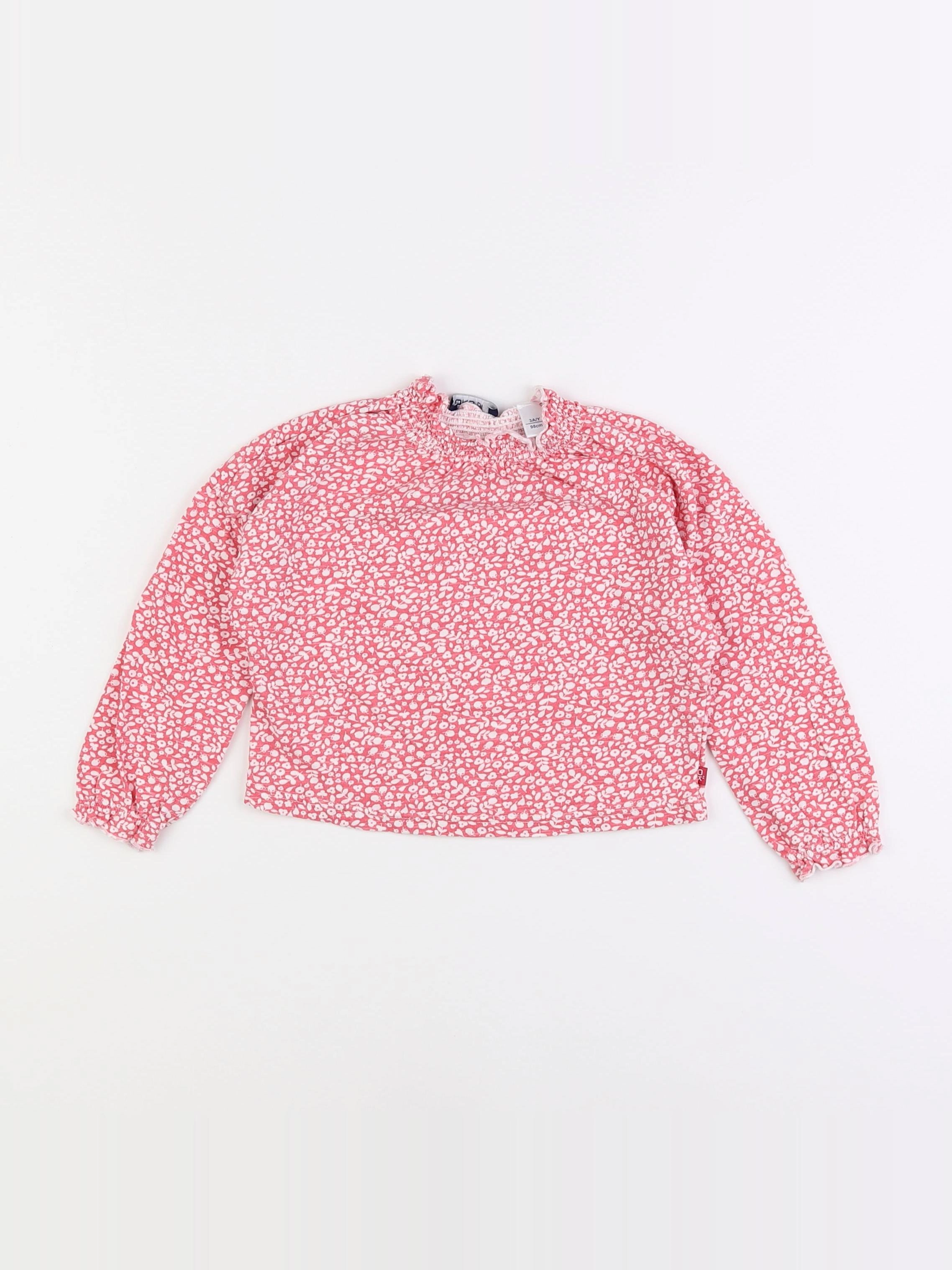 Okaidi - tee-shirt rose - 3 ans