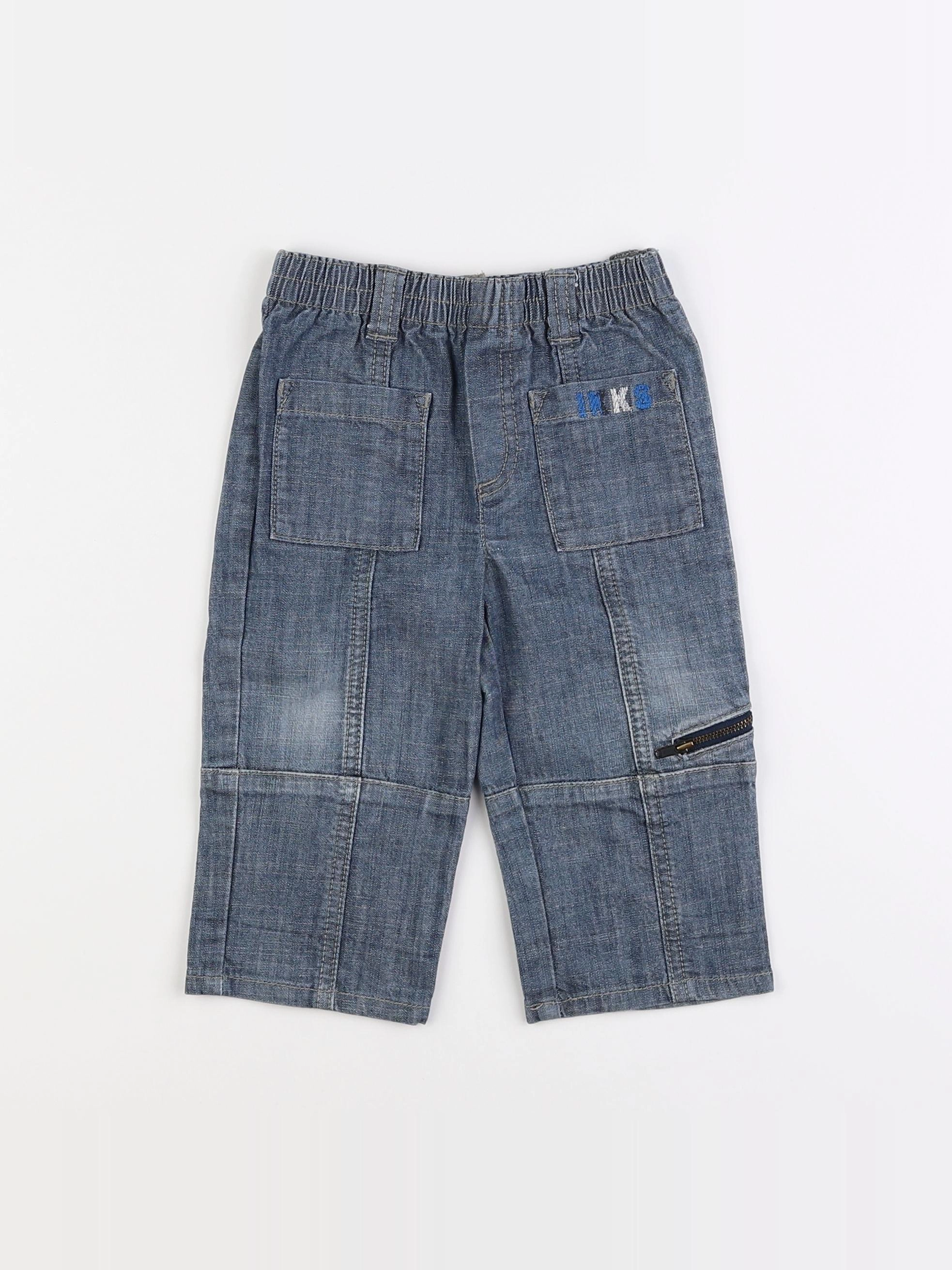 IKKS - pantalon bleu - 12 mois