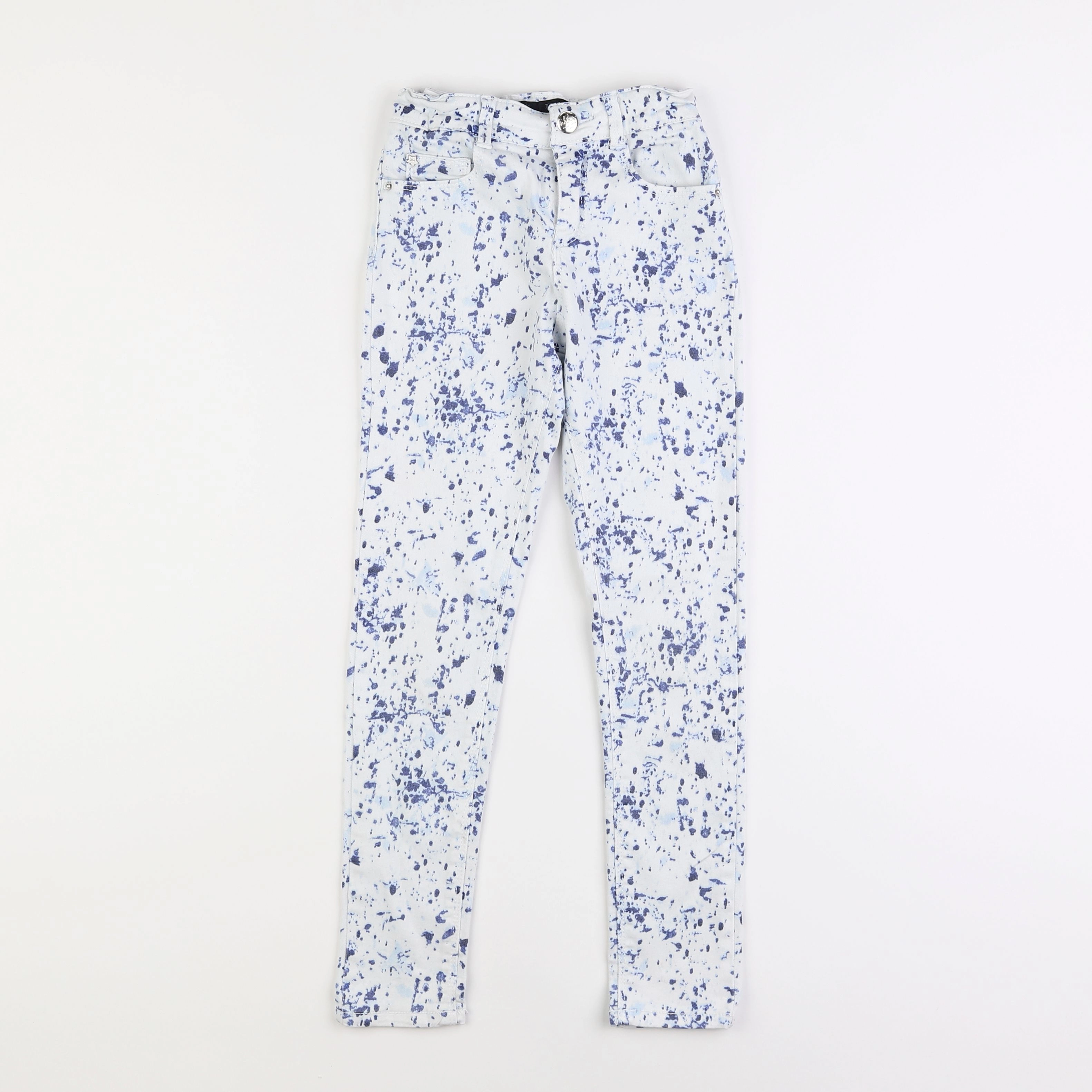 IKKS - pantalon blanc, bleu - 8 ans