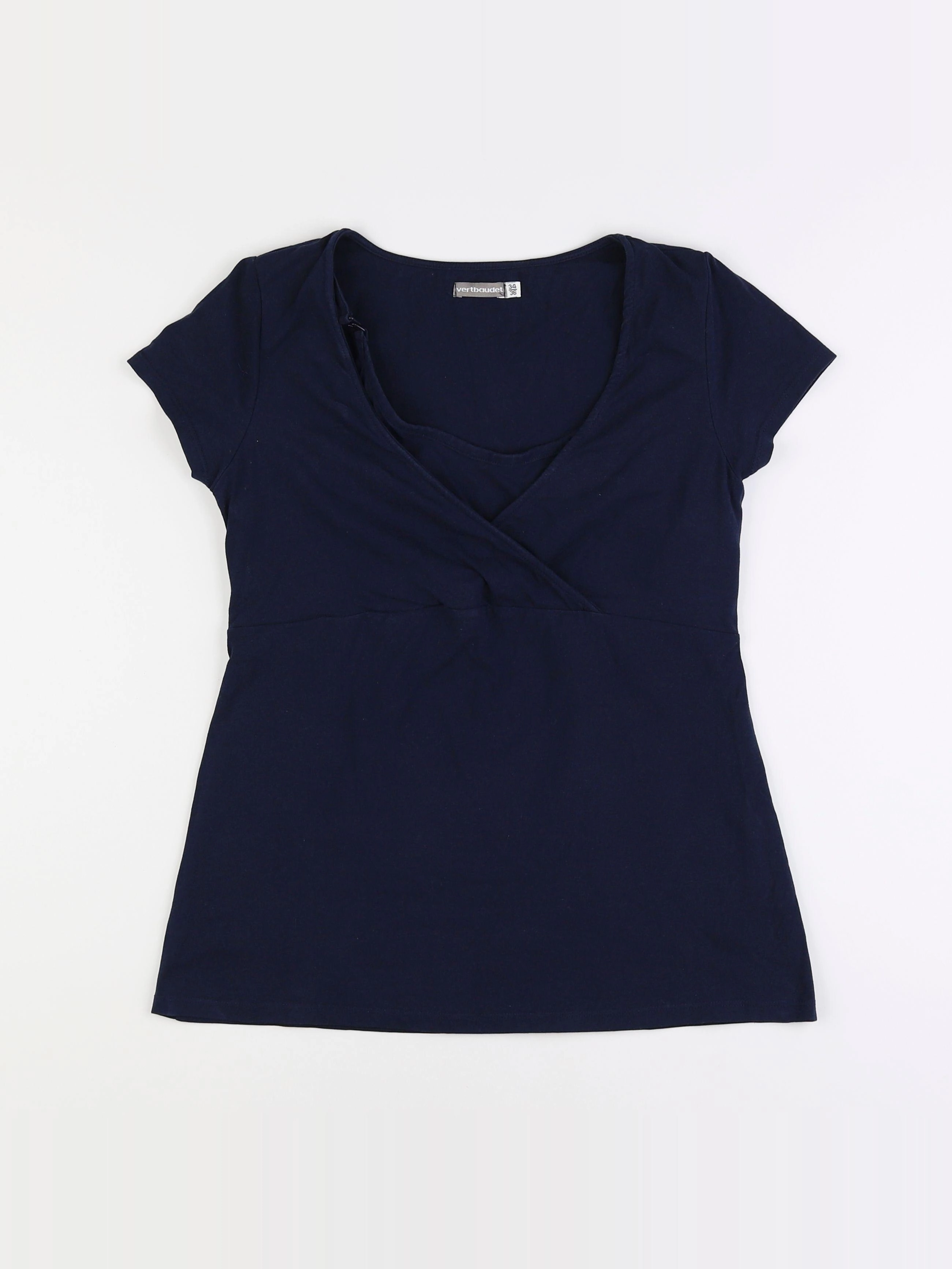 Vertbaudet - tee-shirt grossesse, grossesse bleu - 34 à 36